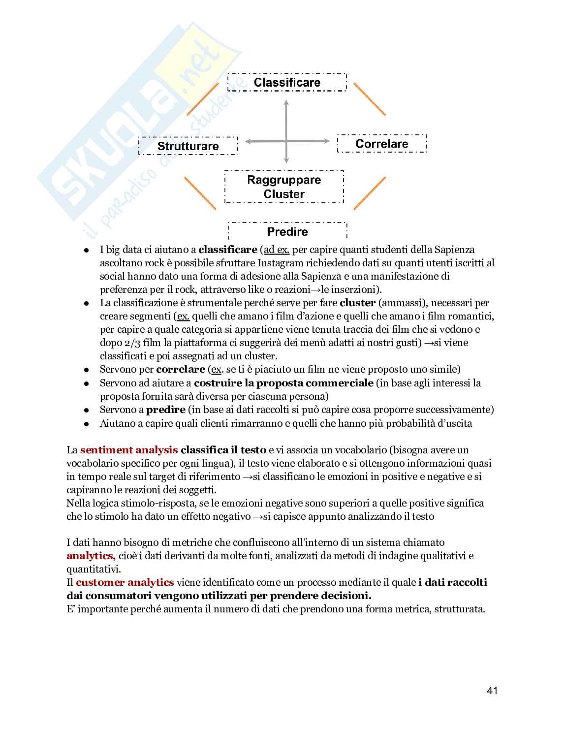 Riassunto esame Marketing, Prof. Ricotta Francesco, libro consigliato Marketing Management, Kotler Pag. 41