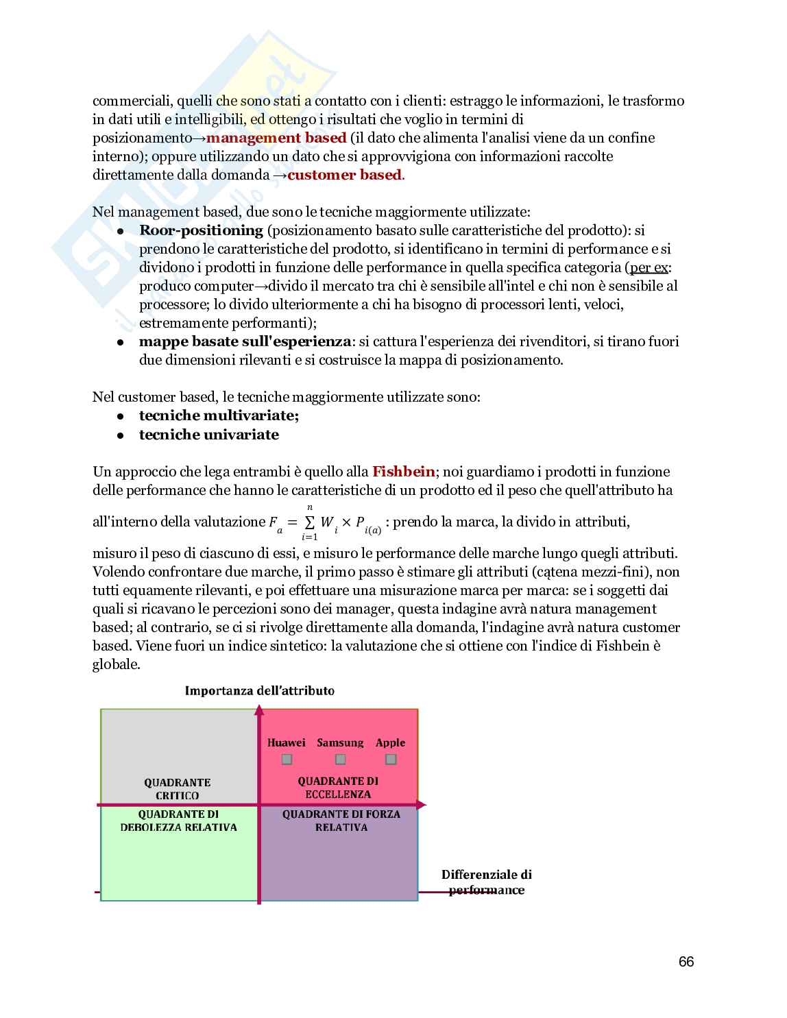 Riassunto esame Marketing, Prof. Ricotta Francesco, libro consigliato Marketing Management, Kotler Pag. 66