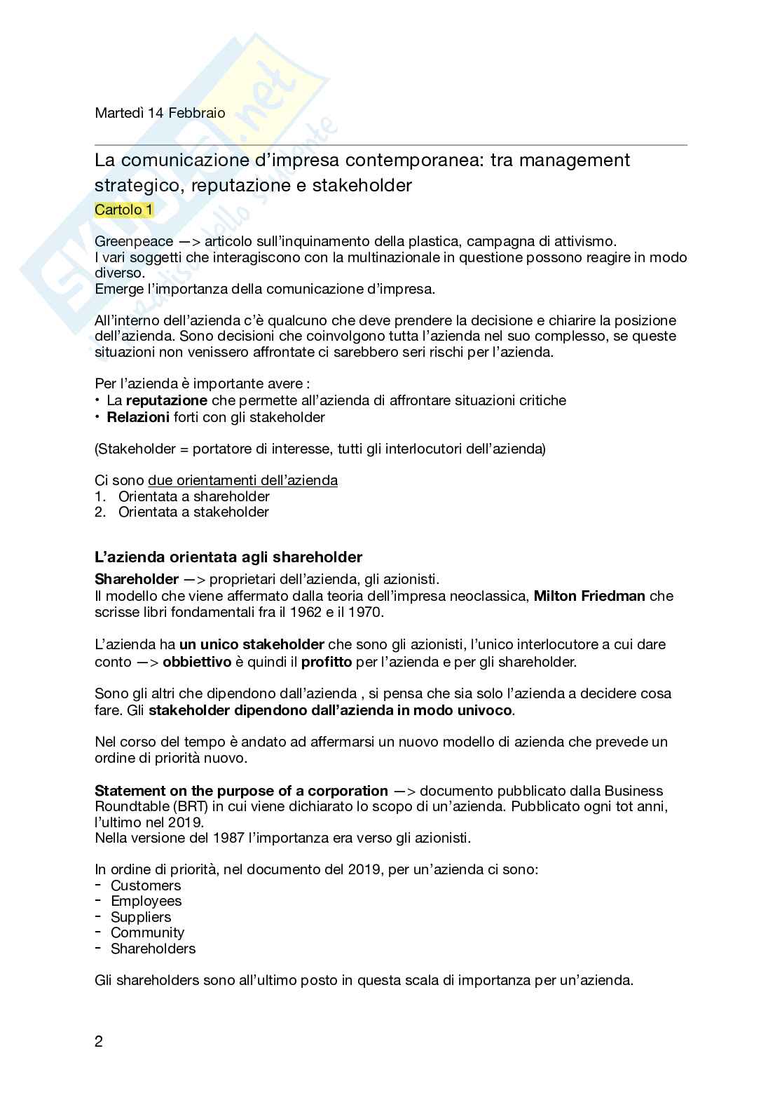Appunti Comunicazione d'impresa   Pag. 2