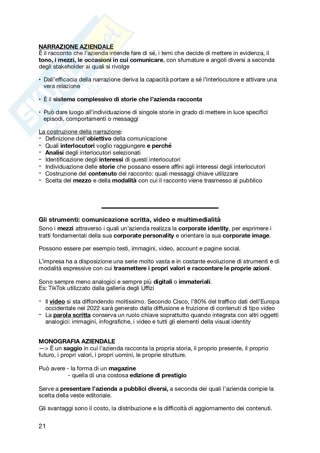 Appunti Comunicazione d'impresa   Pag. 21