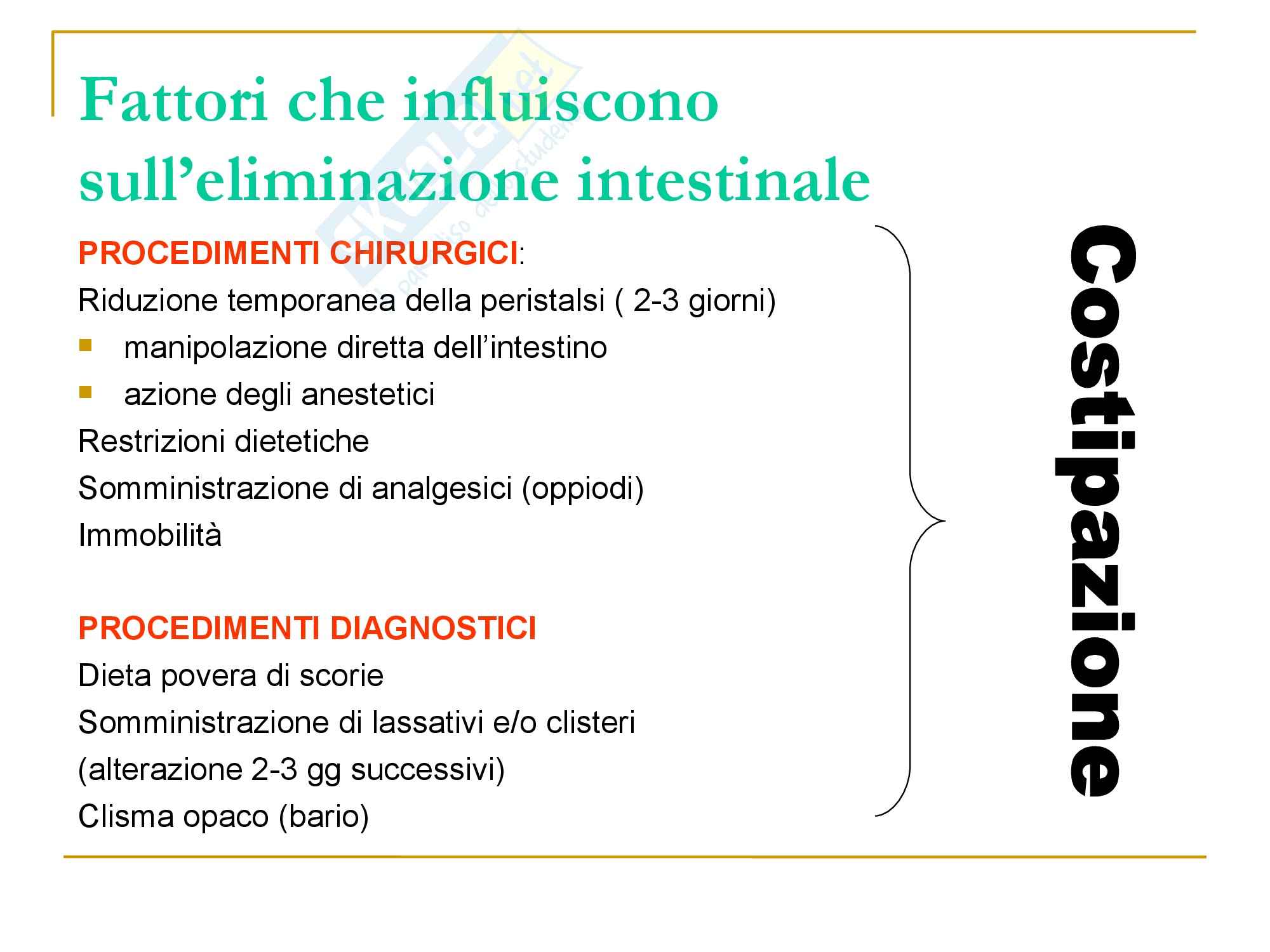 Concetti d'eliminazione intestinale Pag. 16
