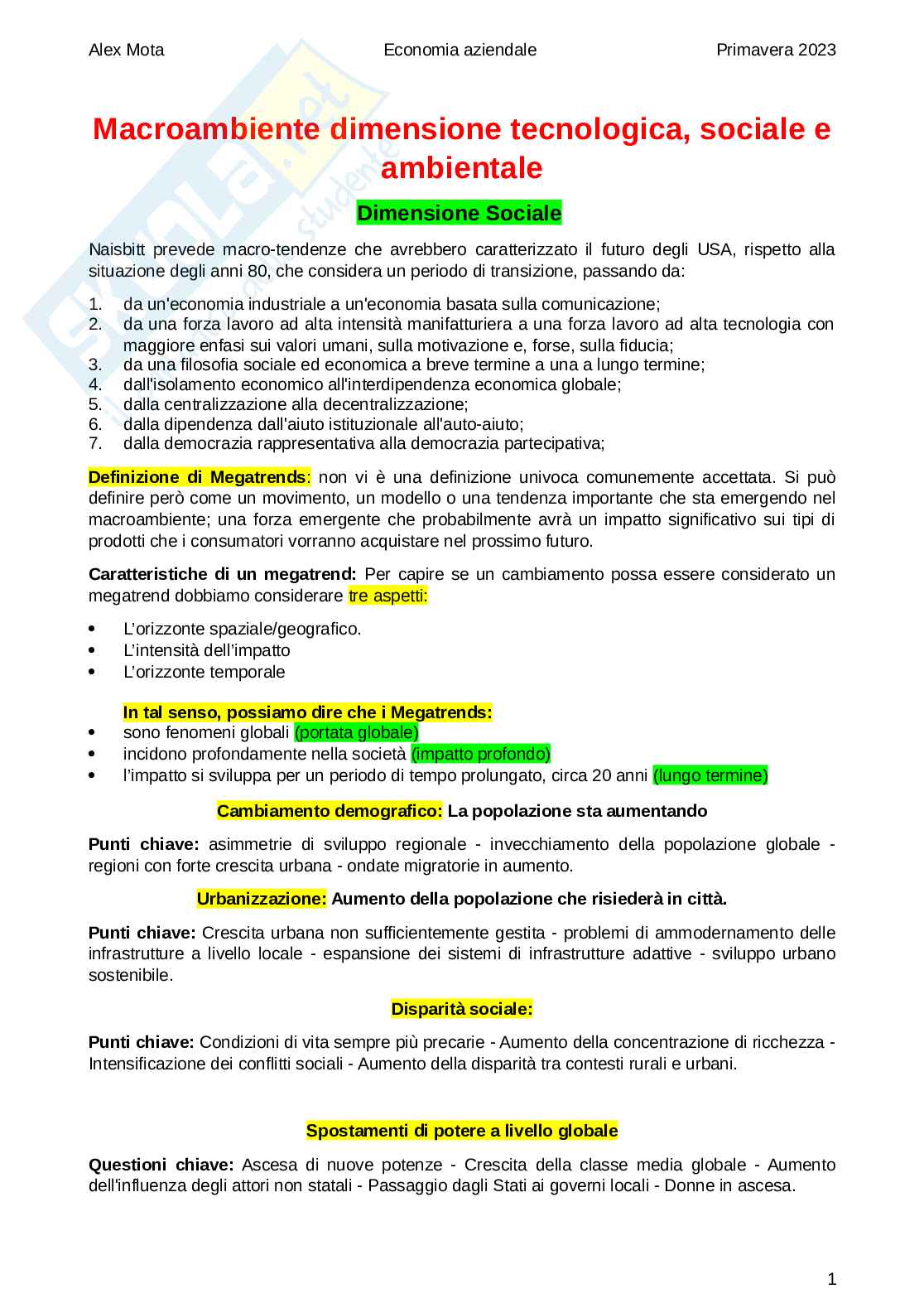 Guida per Macroambiente Pag. 1