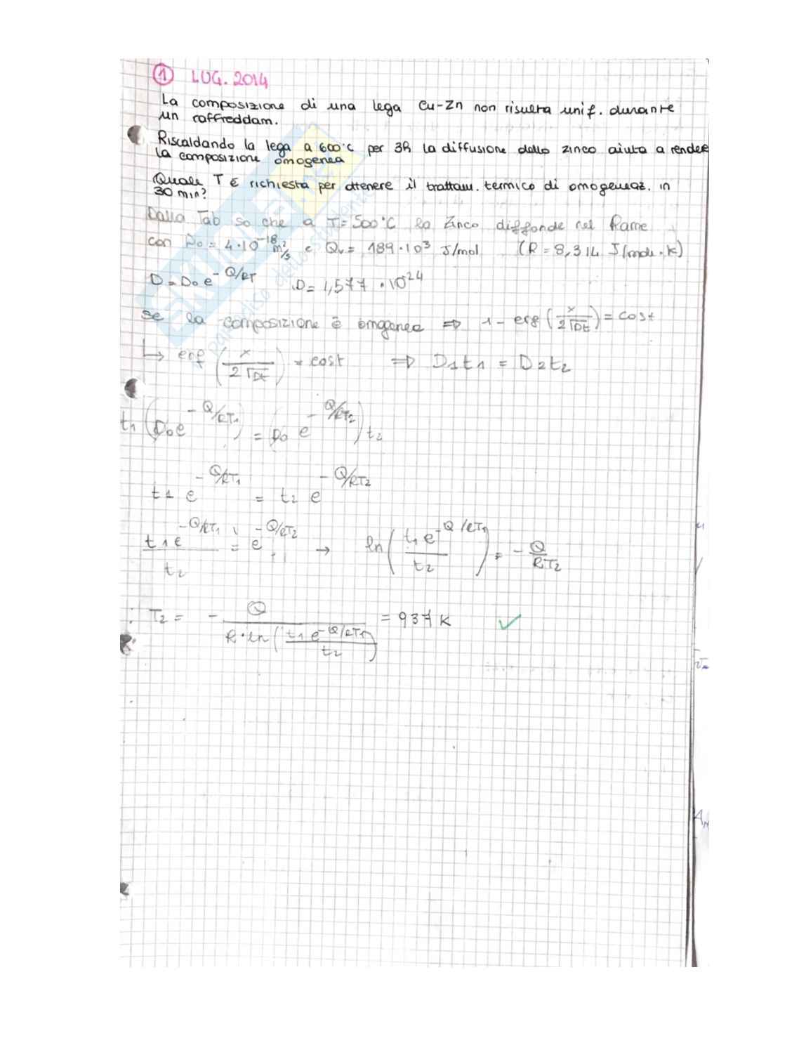 Raccolta esercizi svolti Scienze e tecnologie dei materiali Pag. 21