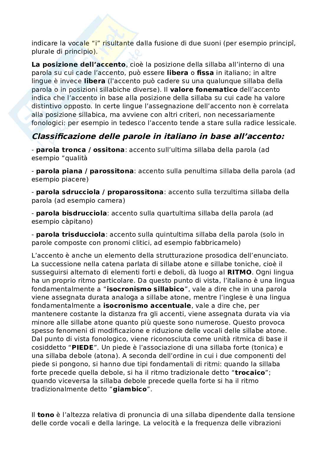 Riassunto esame Linguistica generale, Prof. Pagliaro Anna Chiara, libro consigliato La linguistica- un corso introduttivo , Gaetano Berruto, Massimo Cerruti Pag. 11