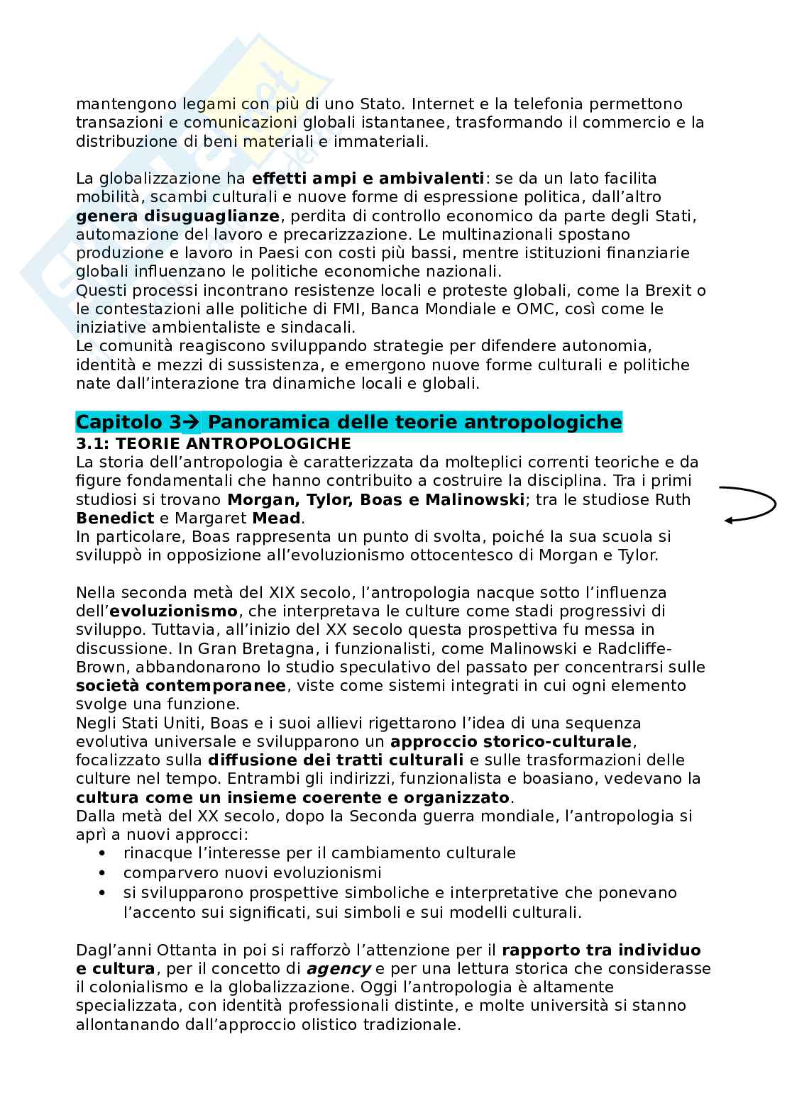 Riassunto esame Antropologia culturale, Prof. Parbuono Daniele, libro consigliato Antropologia culturale, Kottak Pag. 21