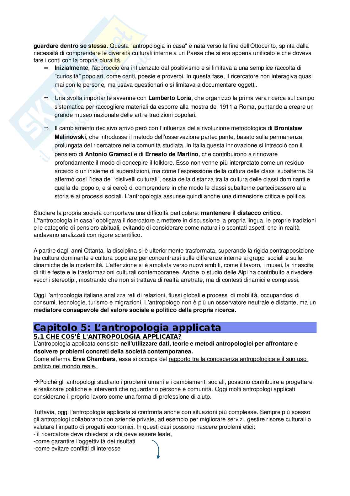 Riassunto esame Antropologia culturale, Prof. Parbuono Daniele, libro consigliato Antropologia culturale, Kottak Pag. 41