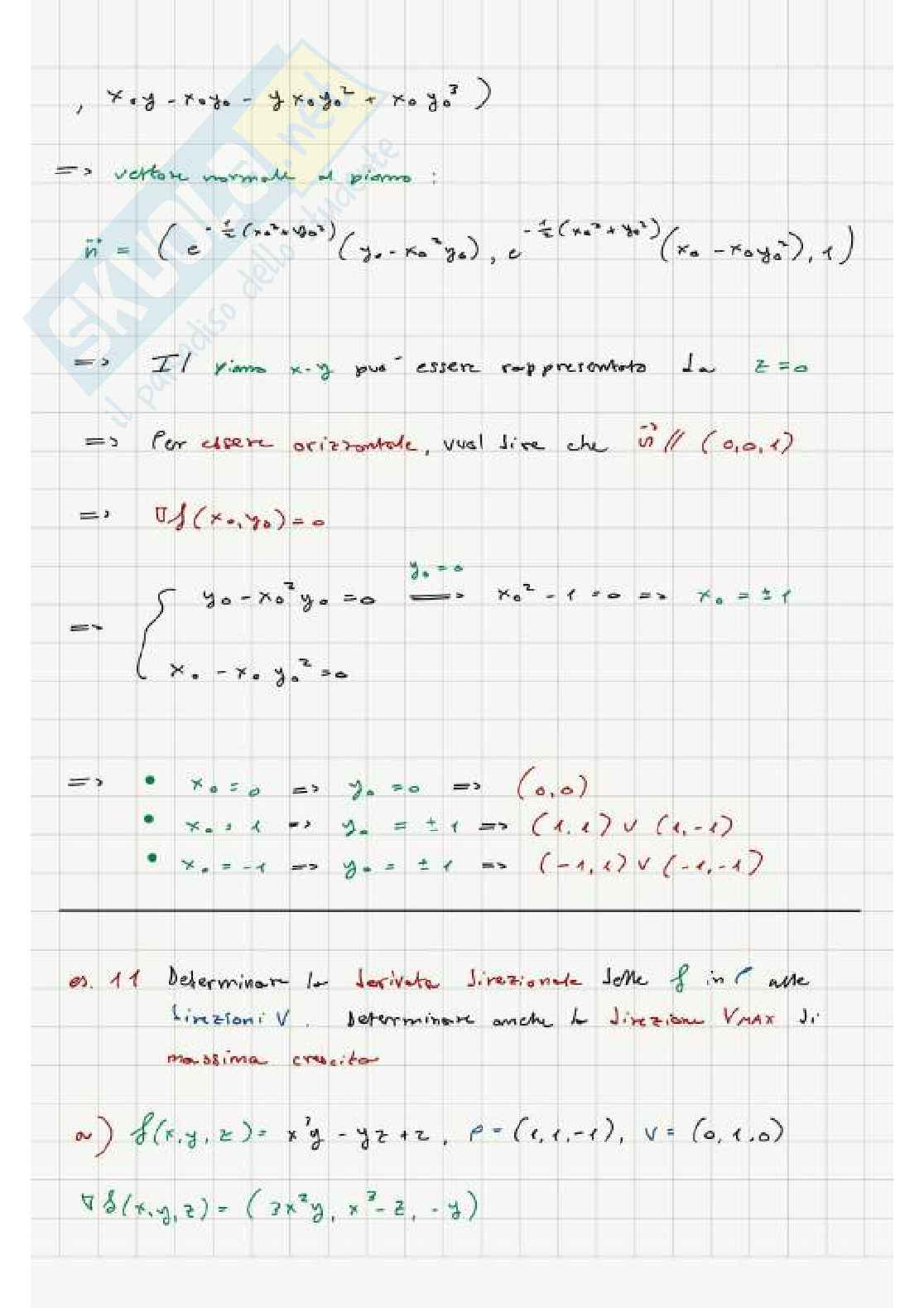 Esercizi e prove d'esame di Analisi matematica 2 Pag. 36