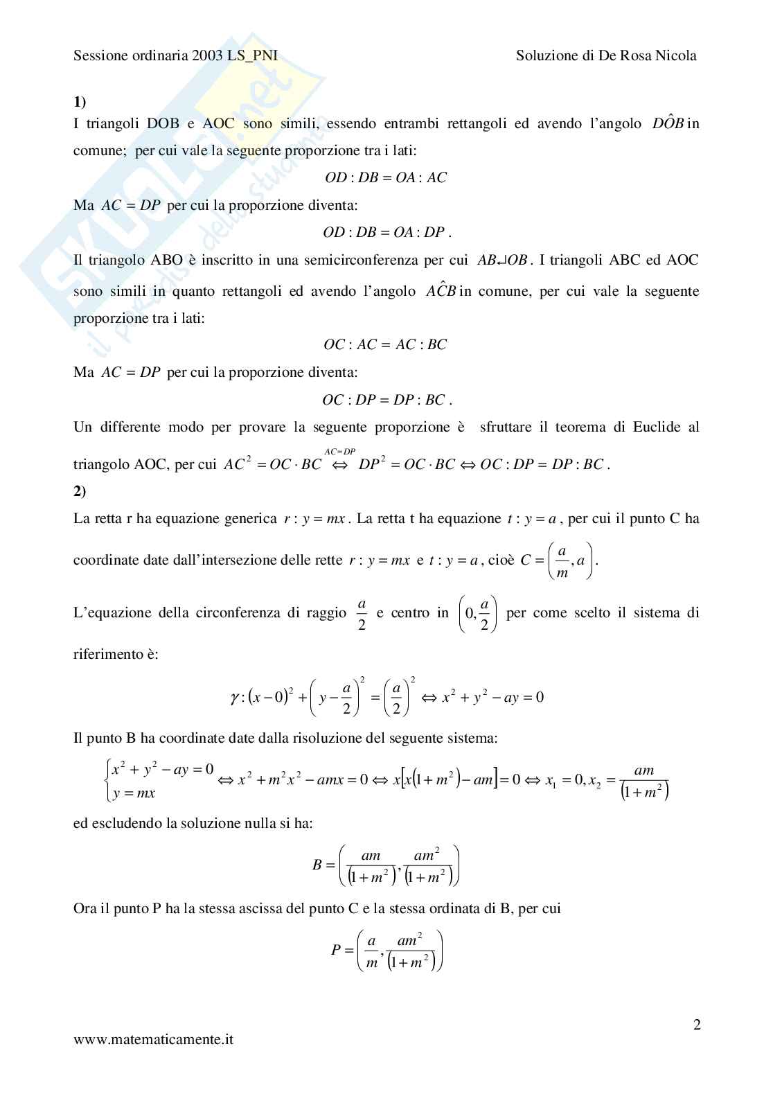 2003 - Liceo scientifico PNI Pag. 2