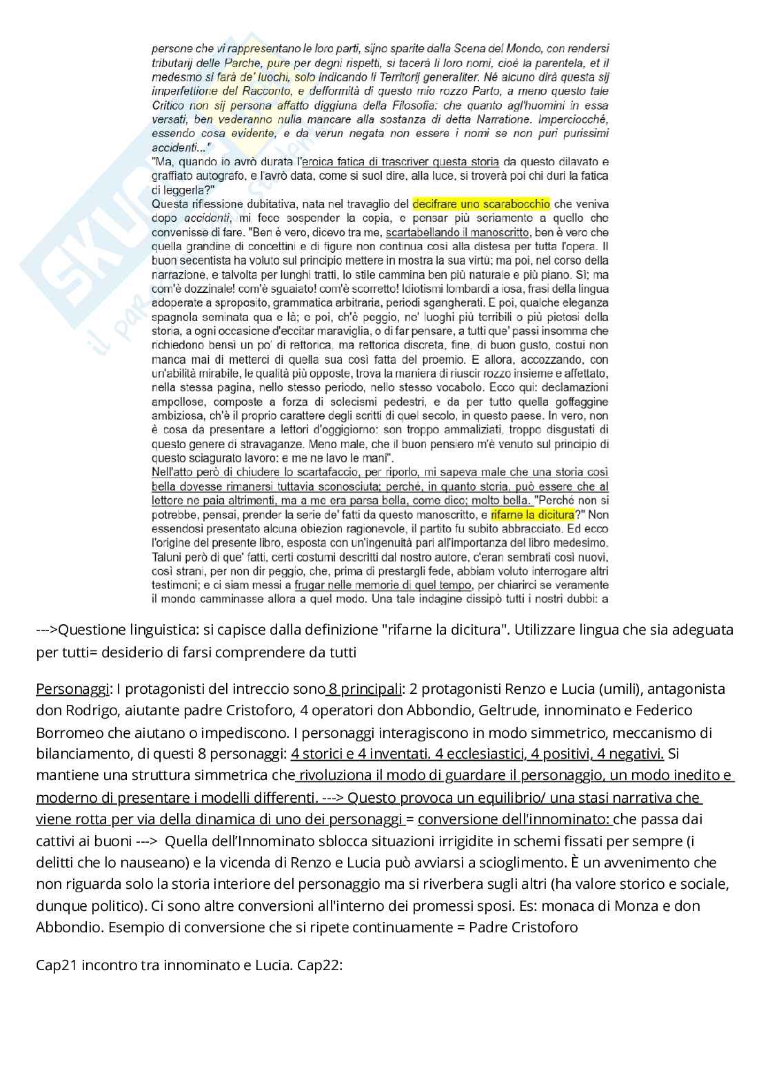 Appunti corso Forme dell'espressione letteraria, primo semestre Pag. 11