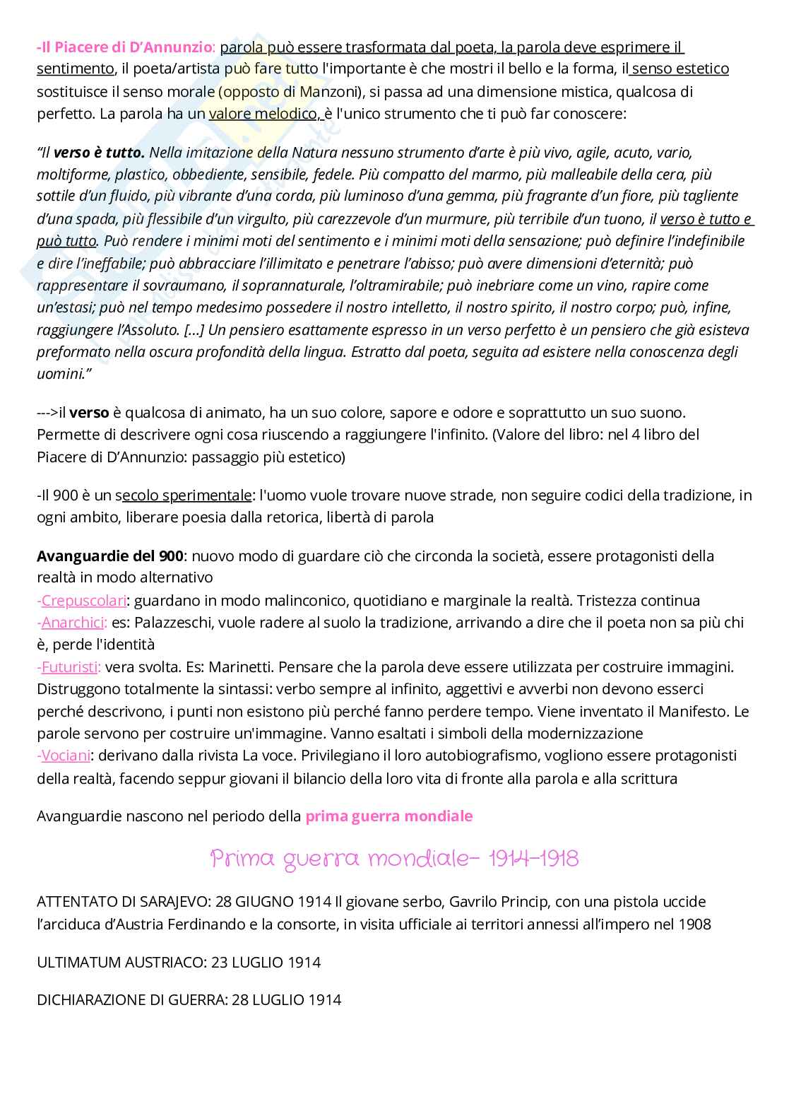 Appunti corso Forme dell'espressione letteraria, primo semestre Pag. 26