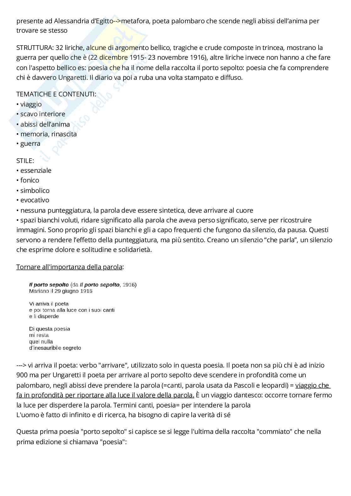 Appunti corso Forme dell'espressione letteraria, primo semestre Pag. 31