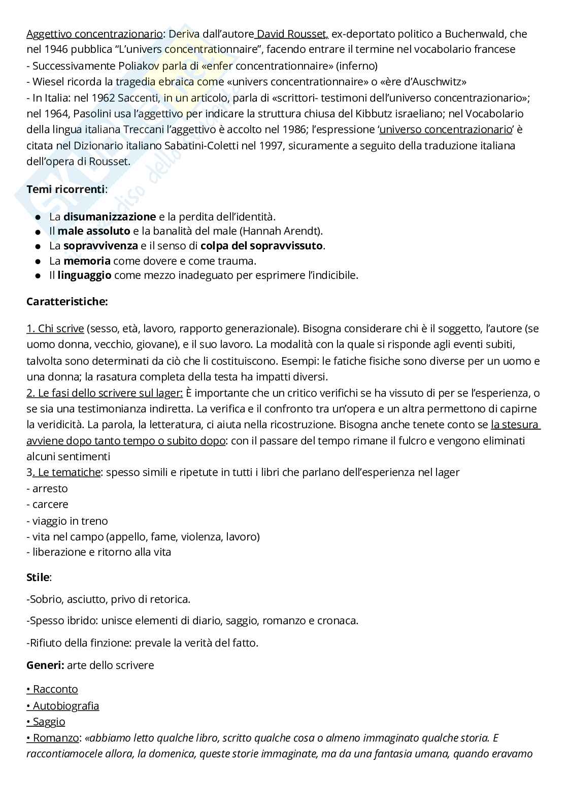 Appunti corso Forme dell'espressione letteraria, primo semestre Pag. 61