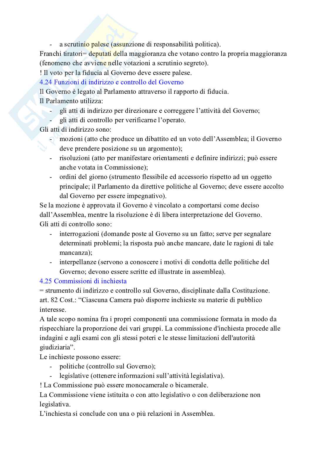 Riassunto esame Istituzioni di diritto pubblico, Prof. Spagnoli Federica, libro consigliato Diritto costituzionale, Pisaneschi Pag. 31