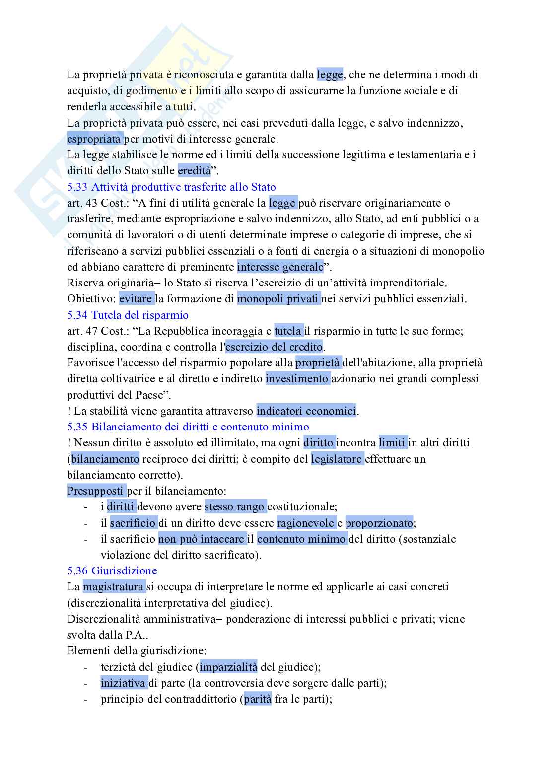 Riassunto esame Istituzioni di diritto pubblico, Prof. Spagnoli Federica, libro consigliato Diritto costituzionale, Pisaneschi Pag. 56