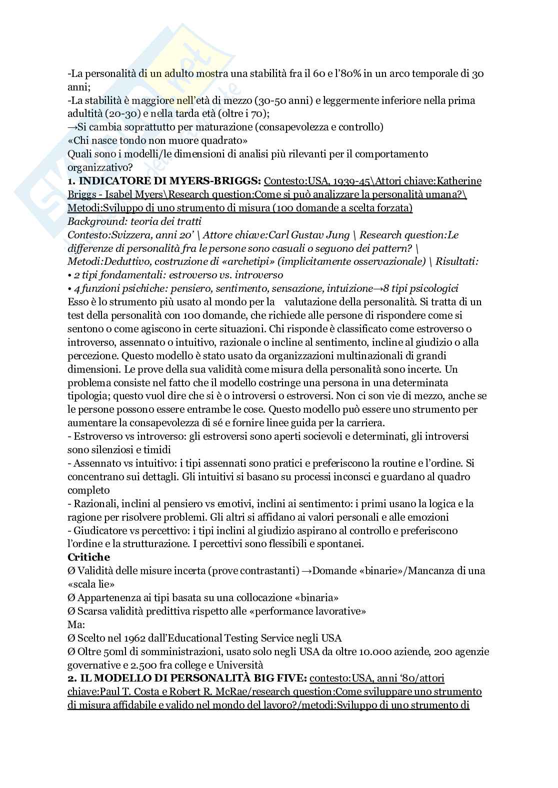 Appunti di Organizzazione aziendale  Pag. 11