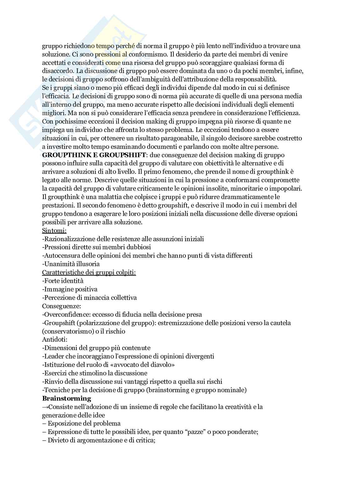 Appunti di Organizzazione aziendale  Pag. 56