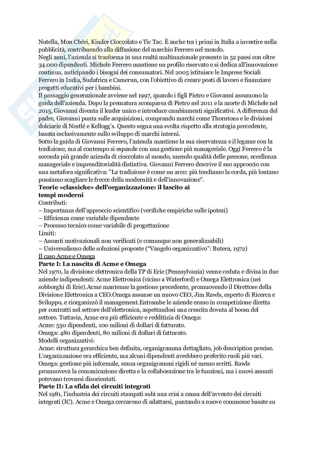 Appunti di Organizzazione aziendale  Pag. 6