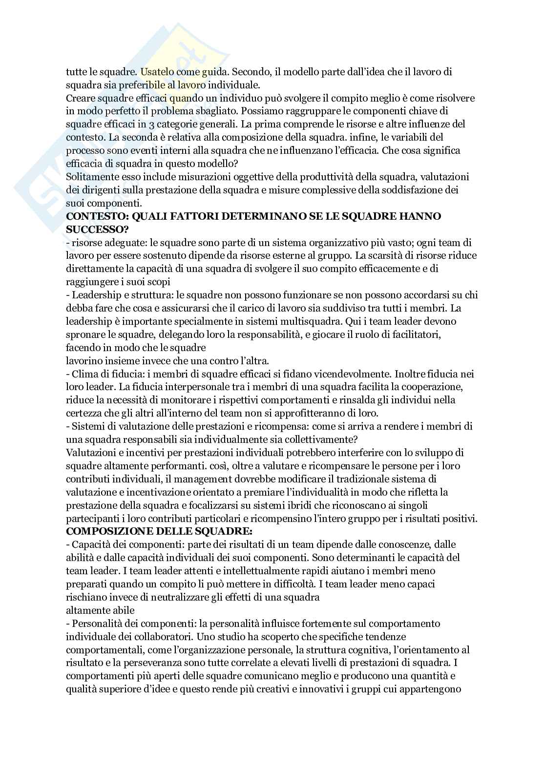 Appunti di Organizzazione aziendale  Pag. 61