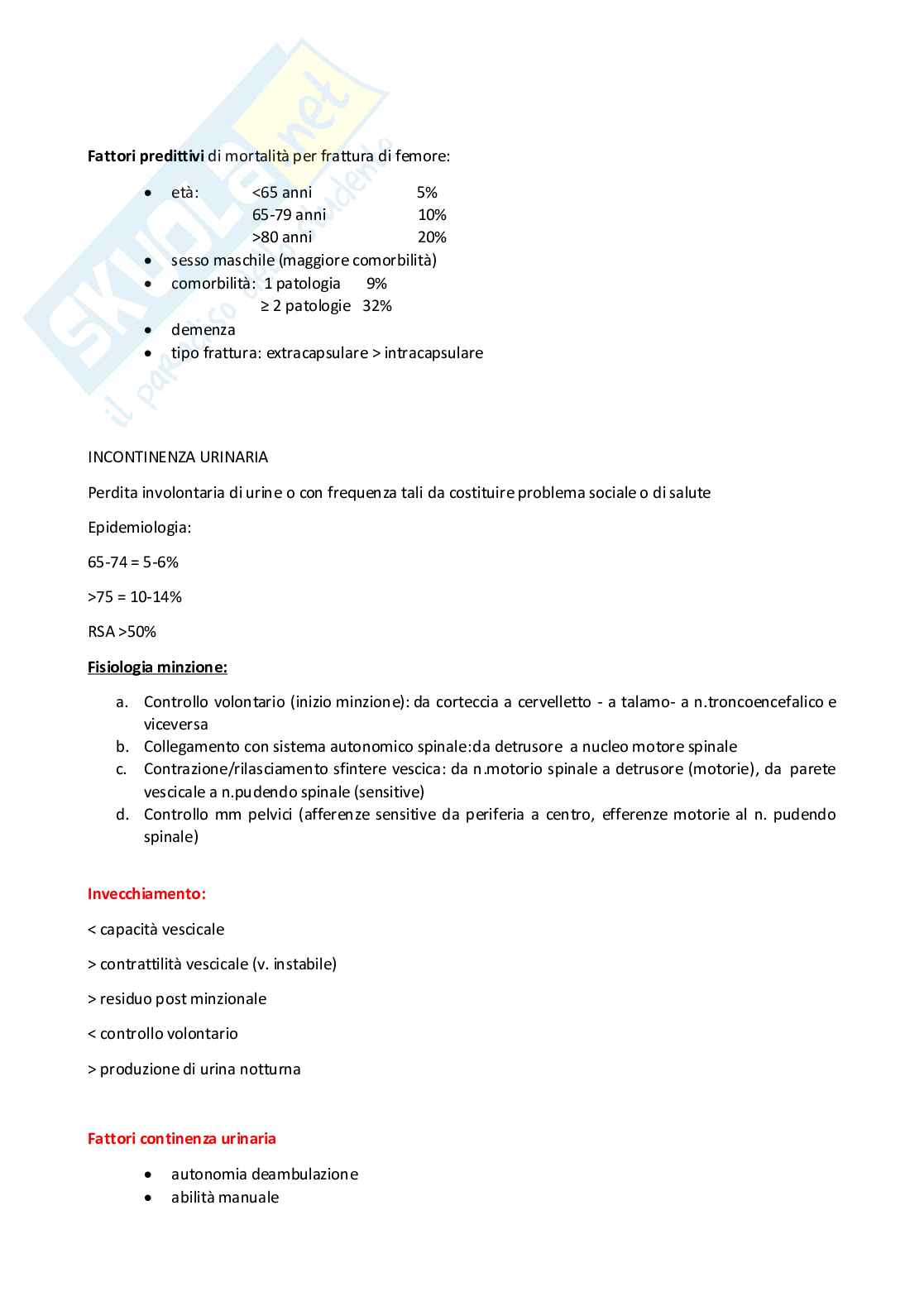 Appunti di Geriatria completi  Pag. 21