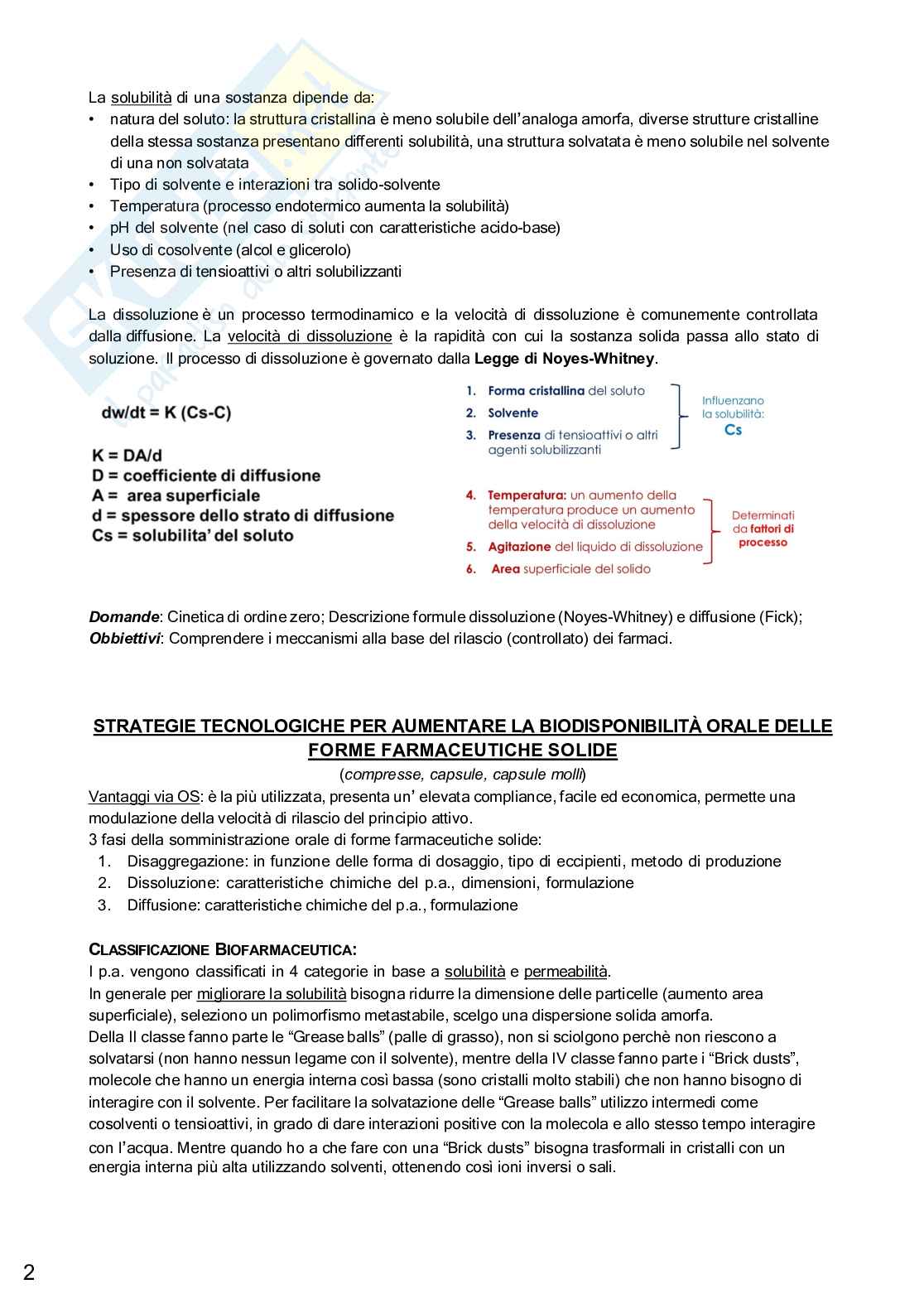 Appunti completi esame Forme farmaceutiche innovative e dispositivi medici Pag. 2