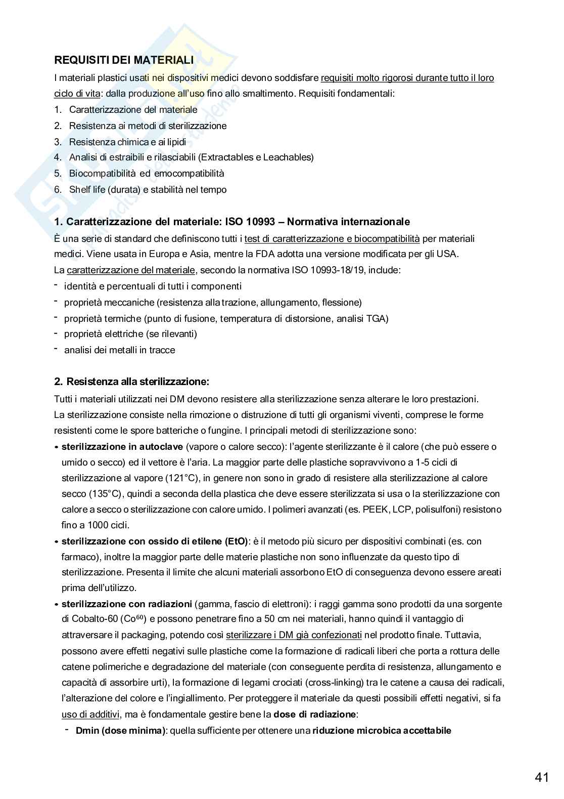 Appunti completi esame Forme farmaceutiche innovative e dispositivi medici Pag. 41