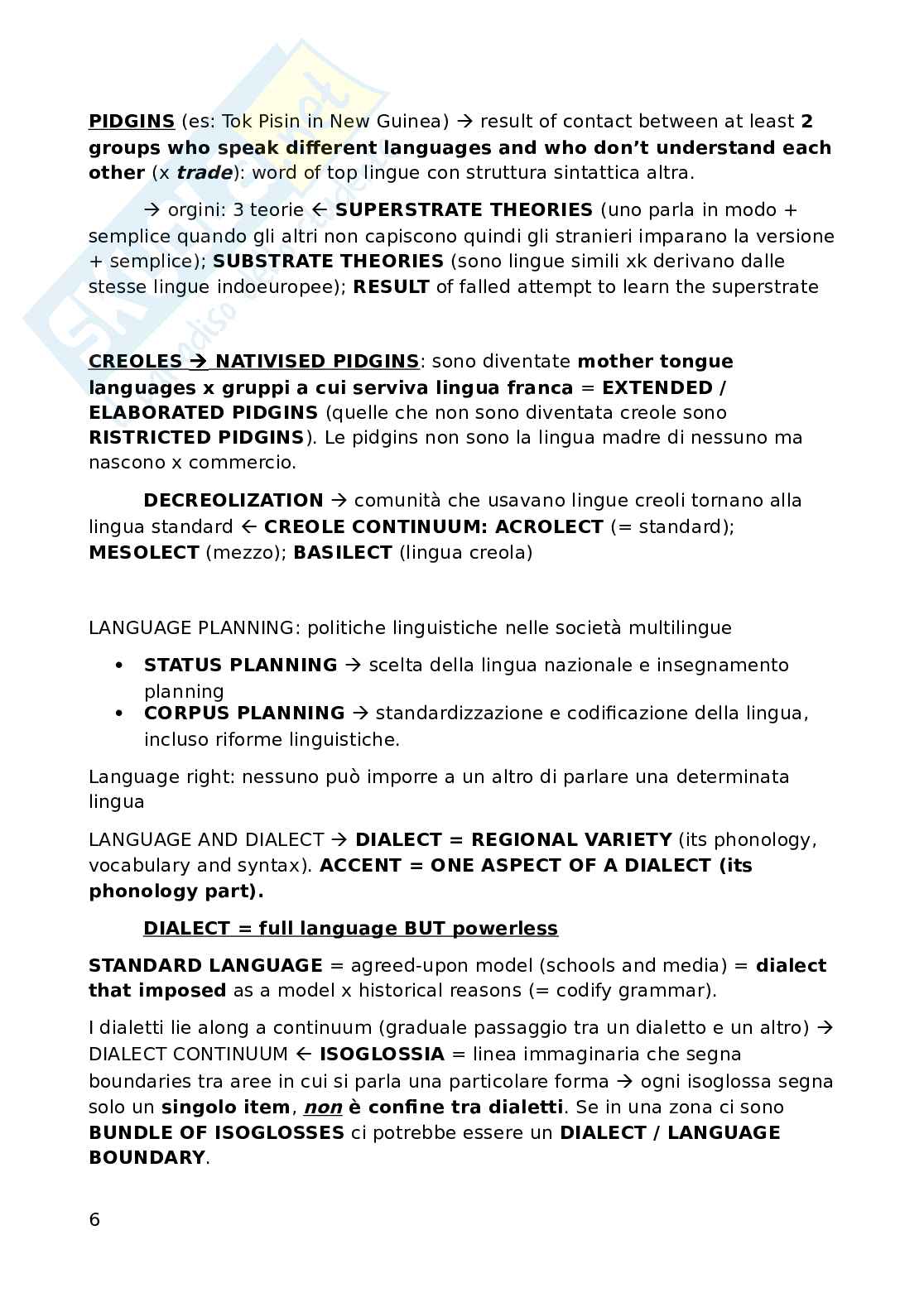 Appunti esame Lingua e linguistica inglese Pag. 6