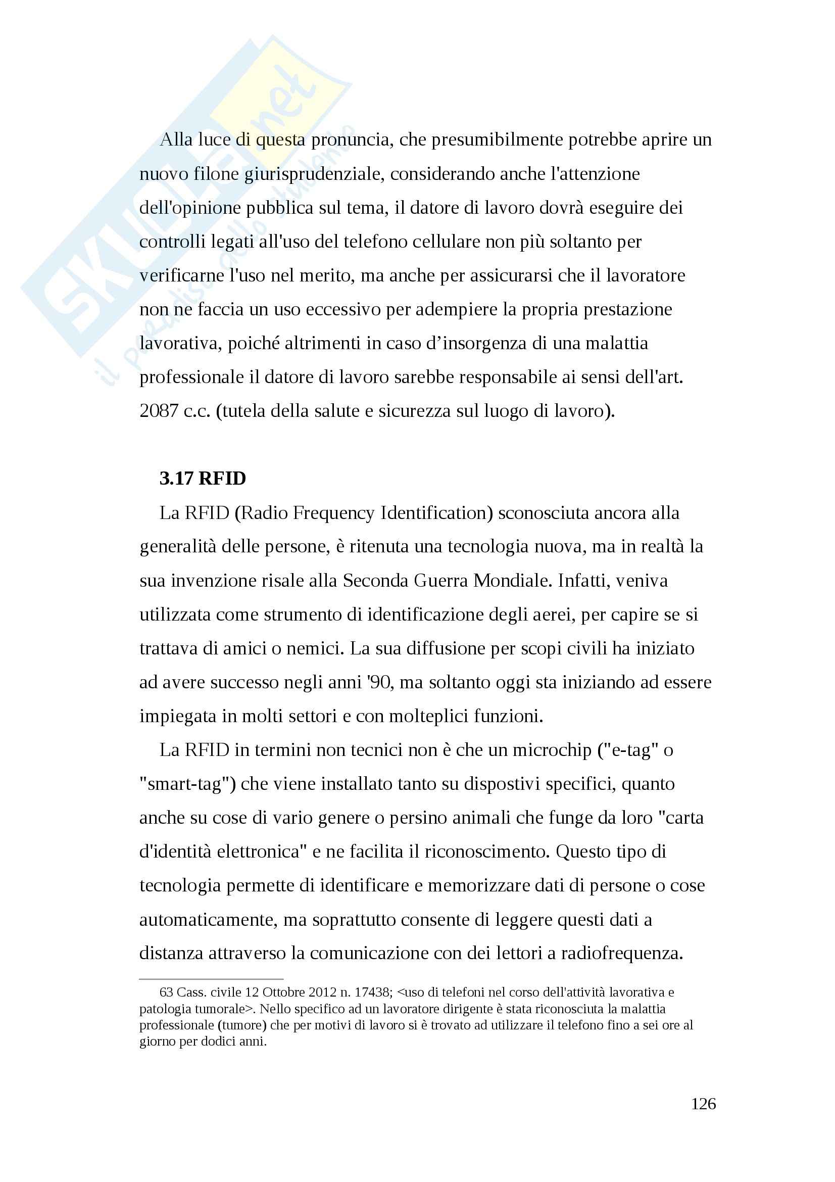 Tesi diritto del lavoro Pag. 126