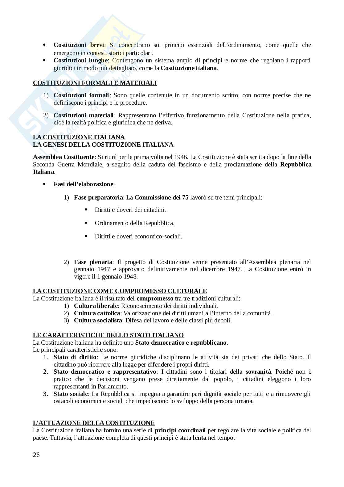 Appunti Diritto costituzionale Pag. 26