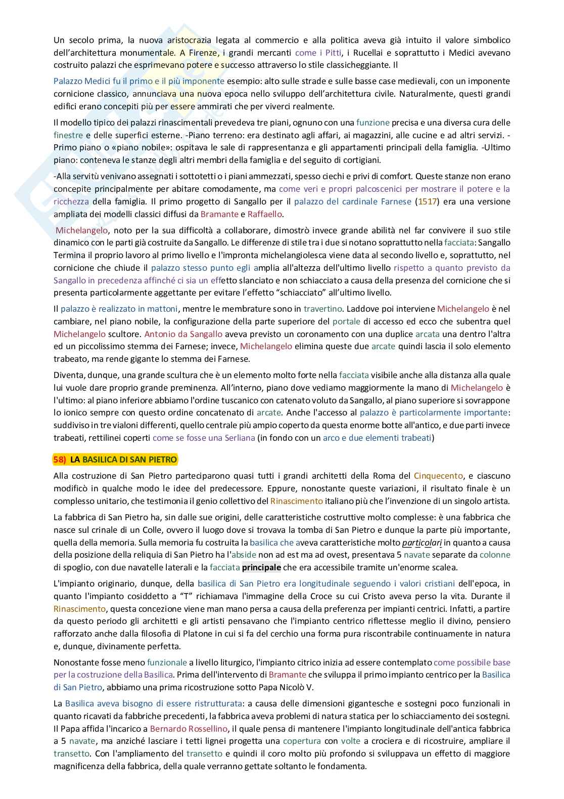 Architettura del Cinquecento: appunti di Elementi di architettura e urbanistica Pag. 26