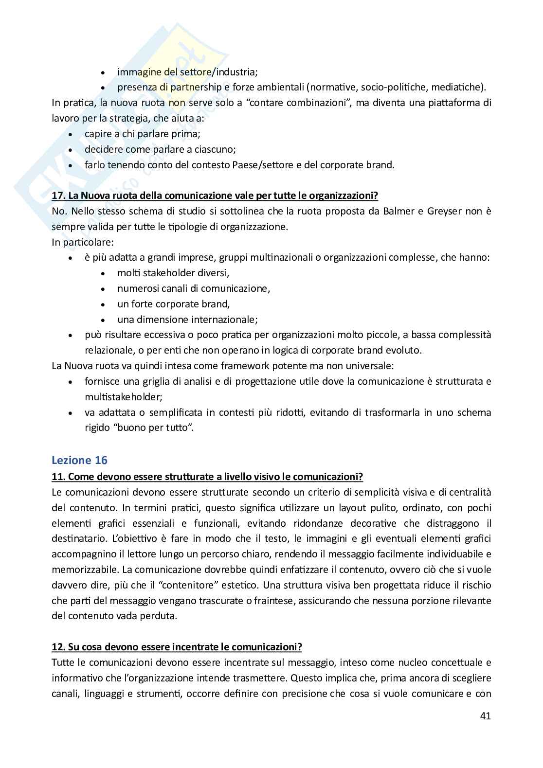 Comunicazione d’impresa – Paniere risposte aperte completo (361) Pag. 41