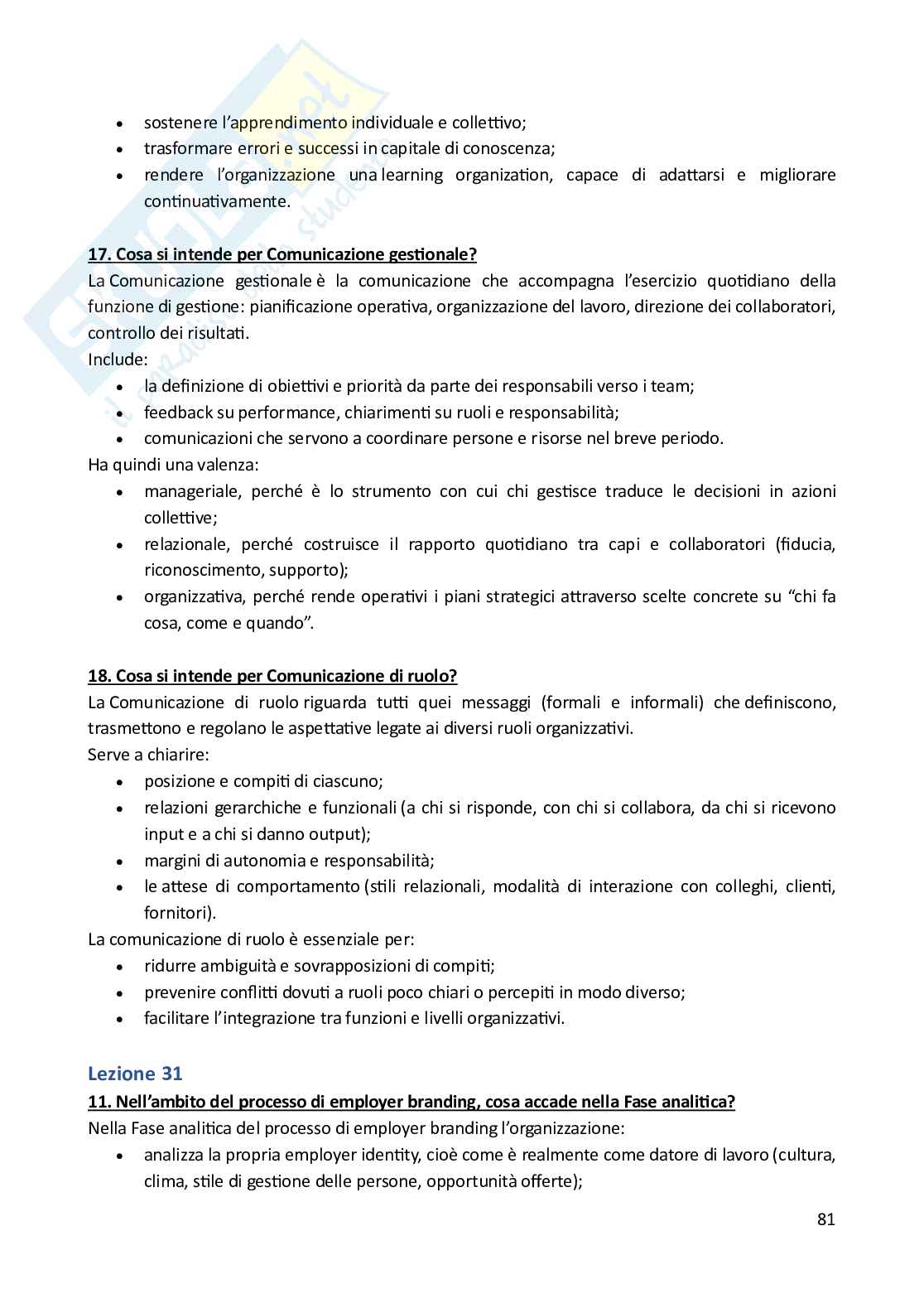 Comunicazione d’impresa – Paniere risposte aperte completo (361) Pag. 81