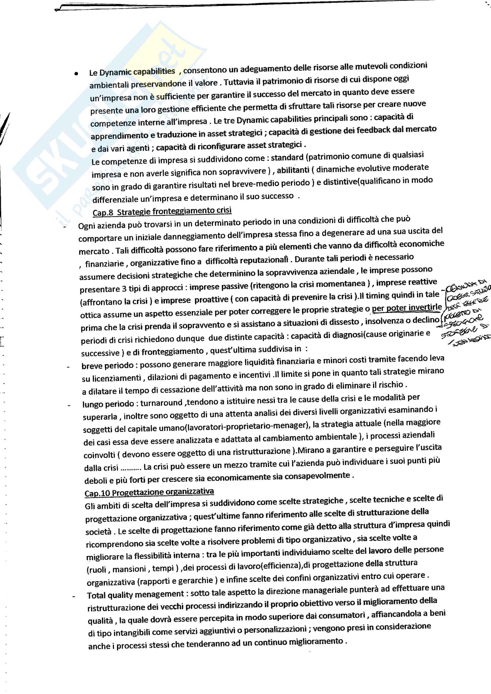 Riassunto esame Economia e gestione delle imprese, Prof. Rizzi, libro consigliato Economia e Management delle imprese Pag. 2
