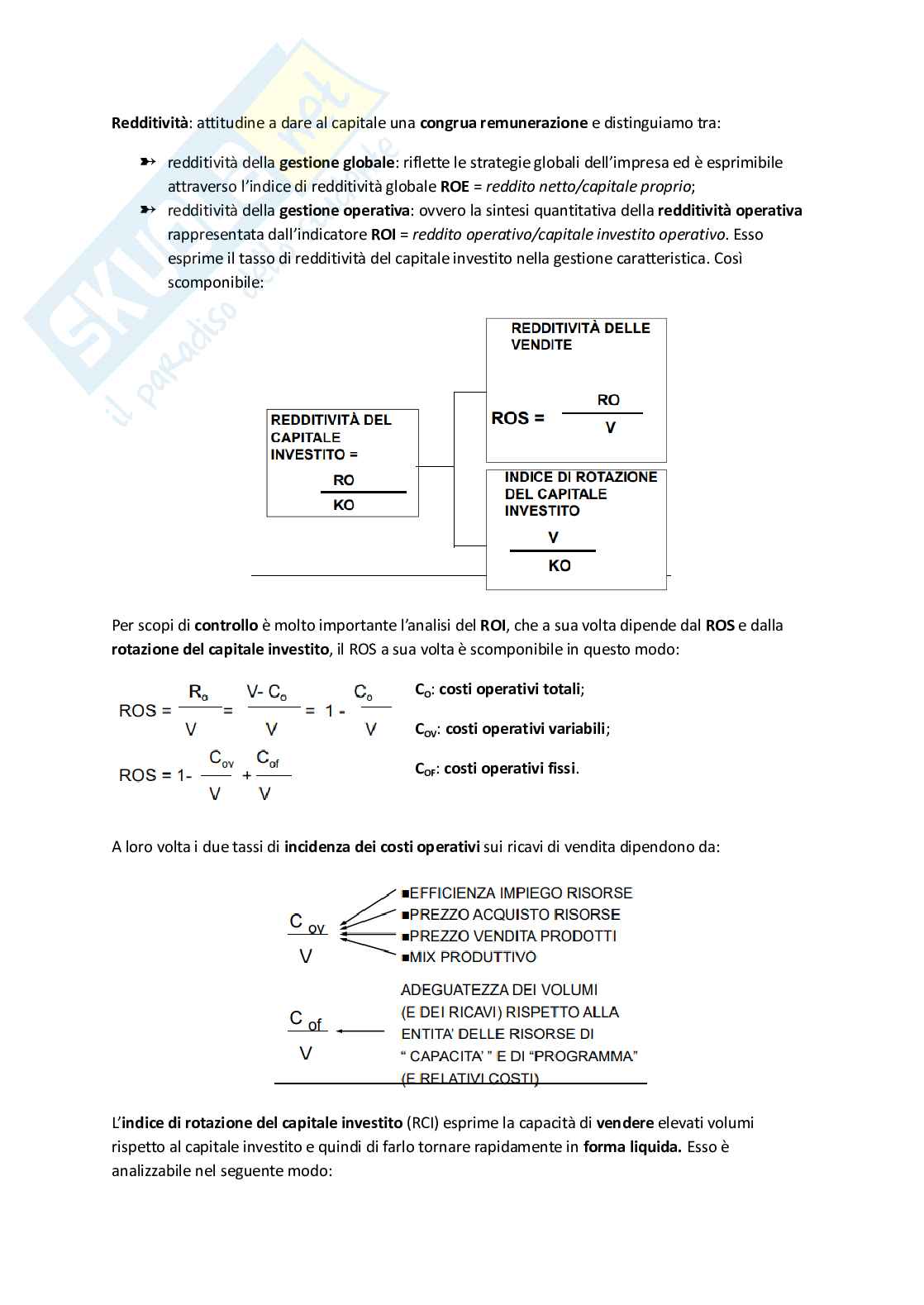 Appunti completi per l'esame di Controllo di gestione Pag. 2