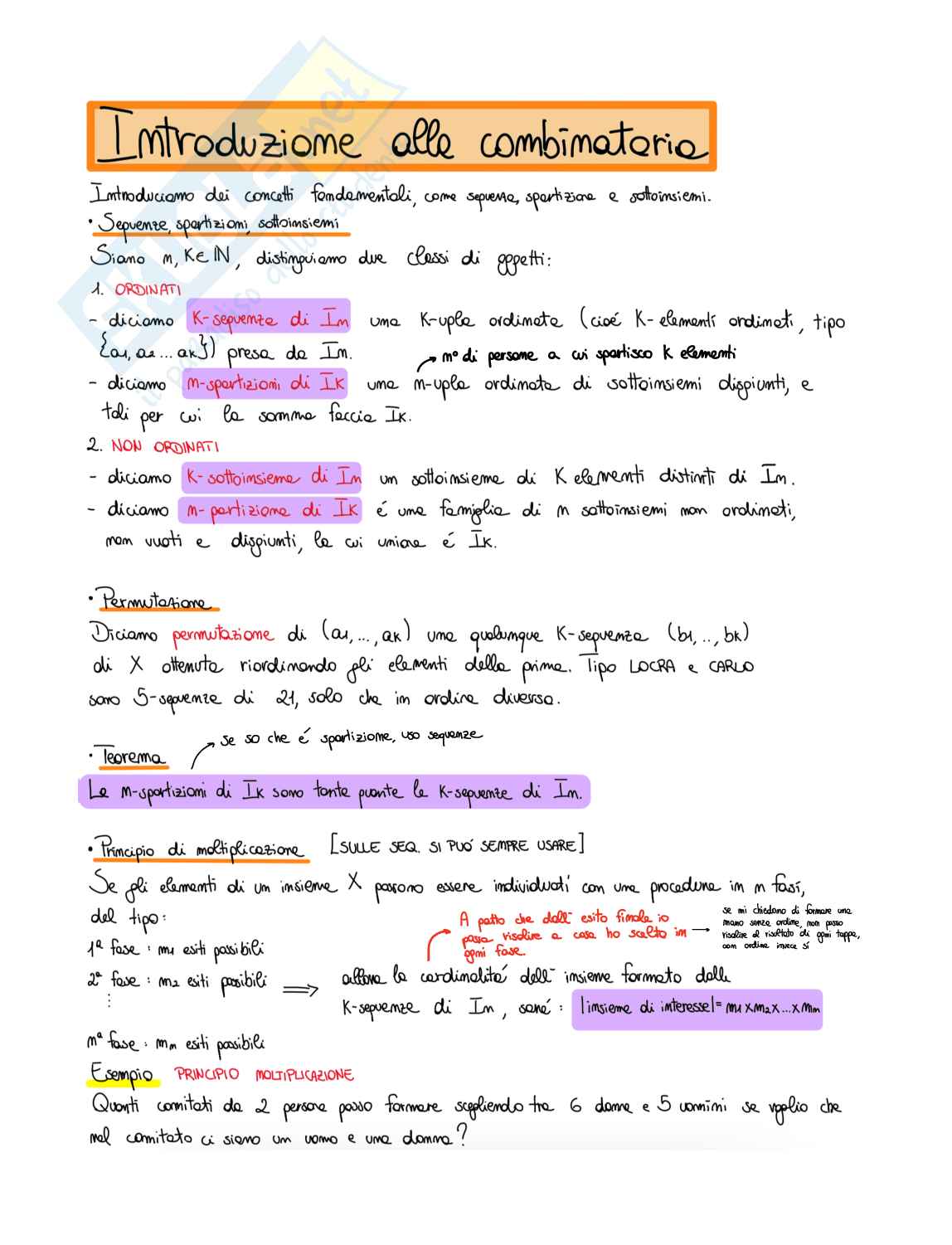 Appunti Probabilità Pag. 1