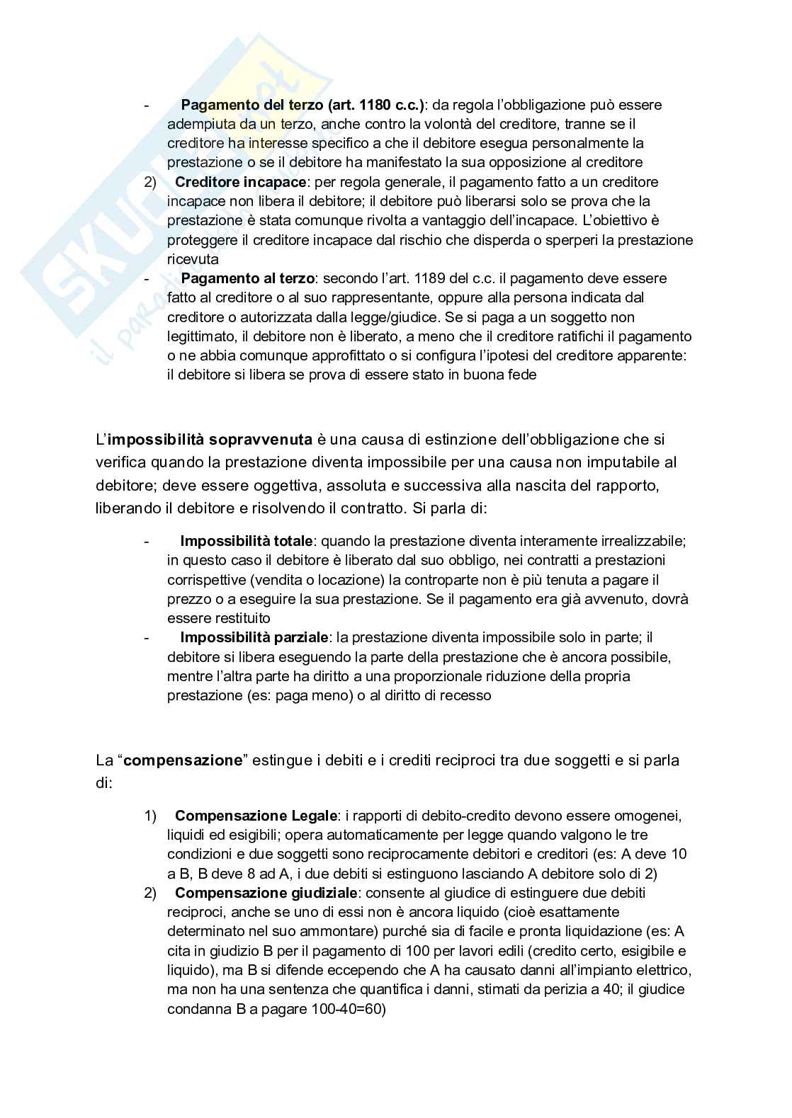 Riassunto esame Istituzioni di diritto privato, Prof. Schiavone Giovanni, libro consigliato Manuale di Diritto privato  , Torrente, Schlesinger Pag. 31