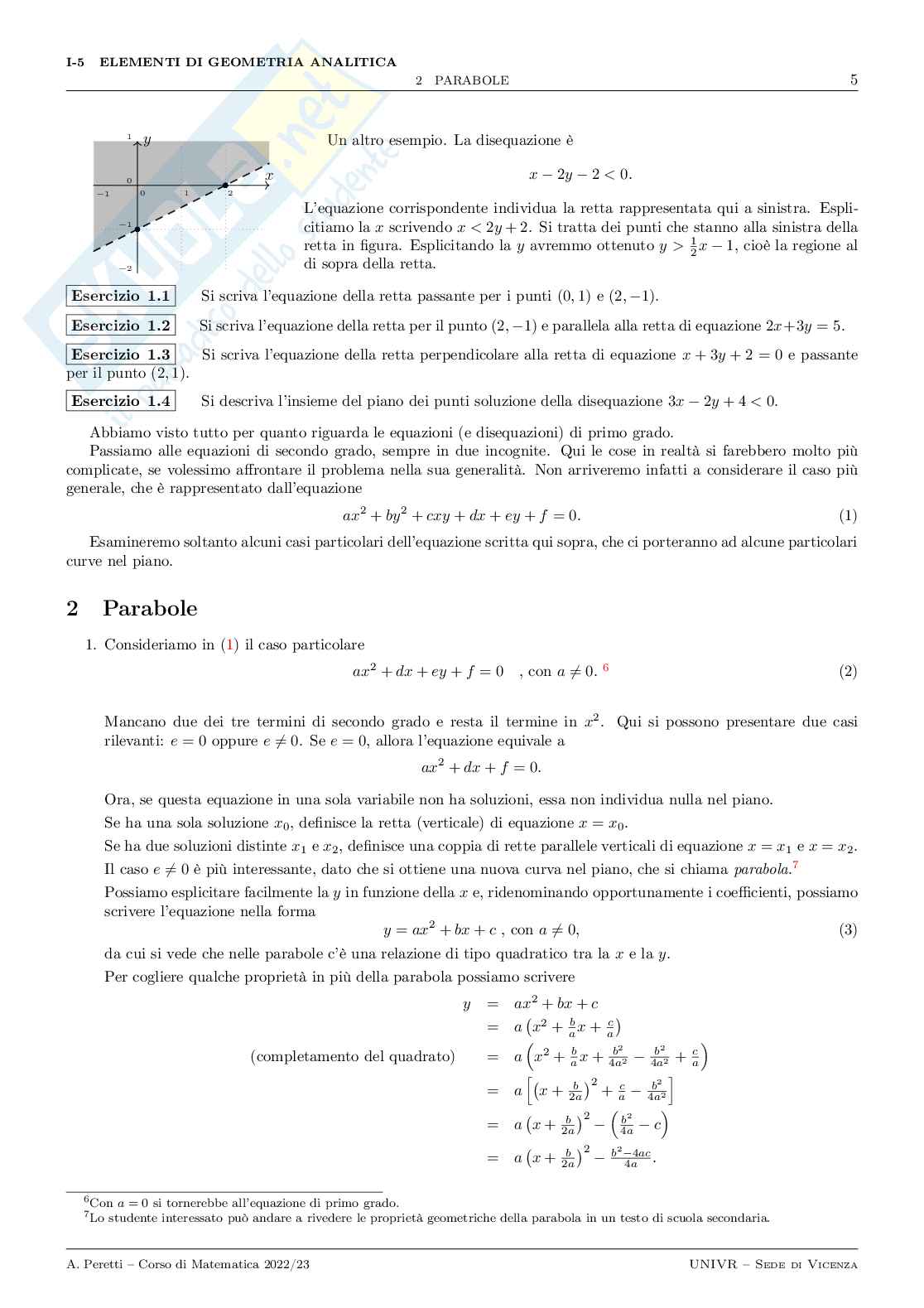  Matematica e elementi di statistica Pag. 11