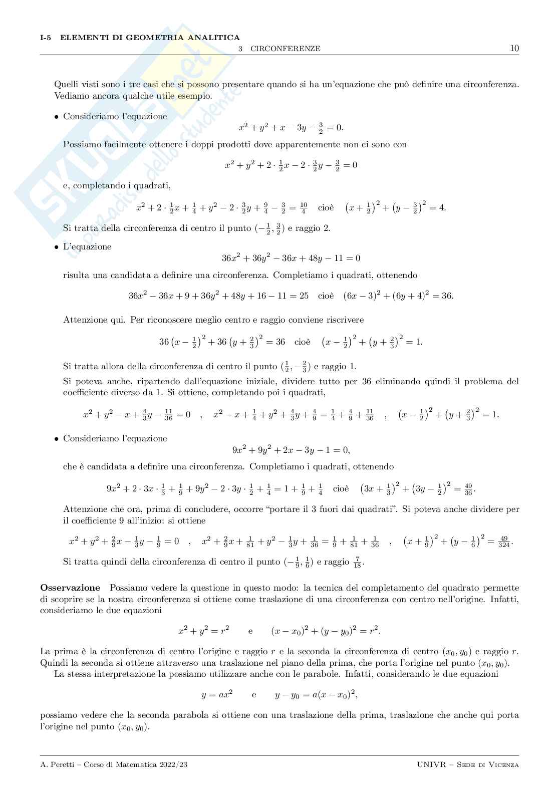  Matematica e elementi di statistica Pag. 16