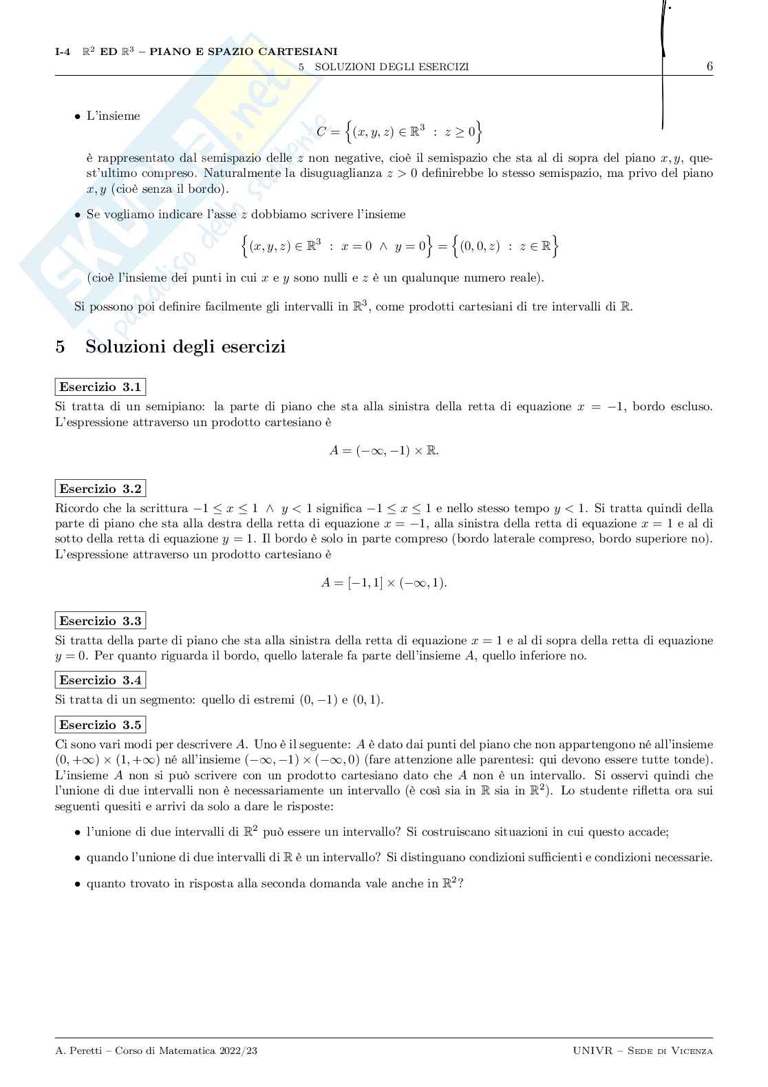  Matematica e elementi di statistica Pag. 6
