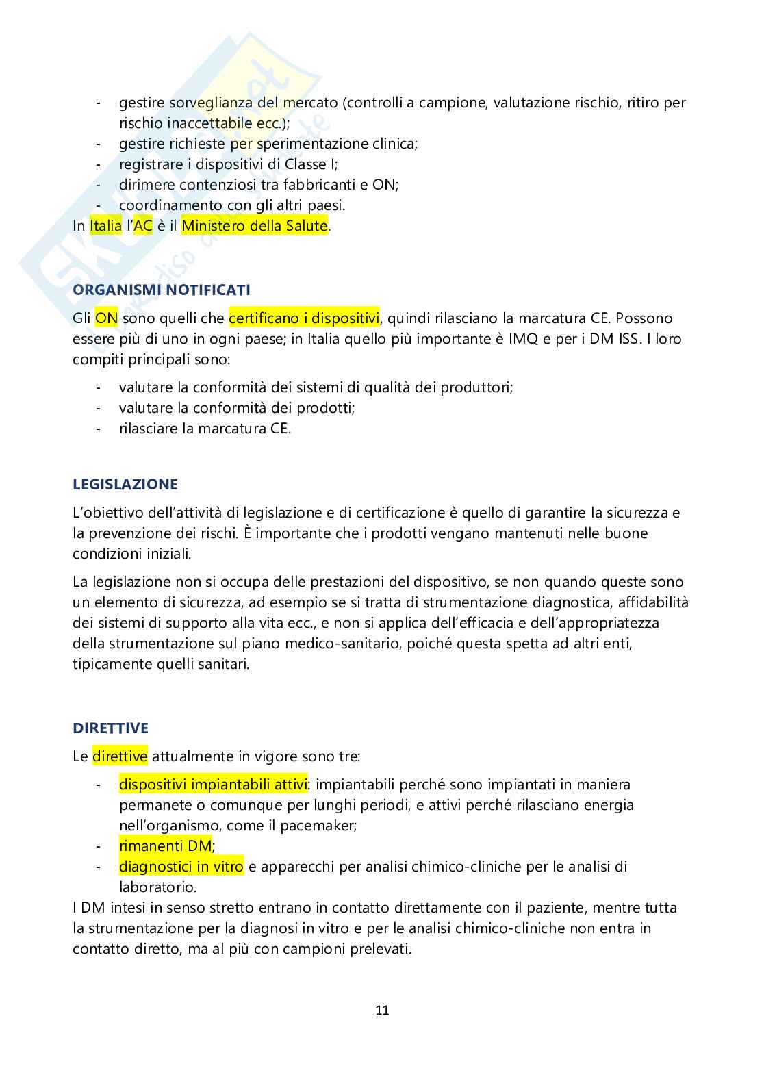 Appunti ingegneria clinica Pag. 11