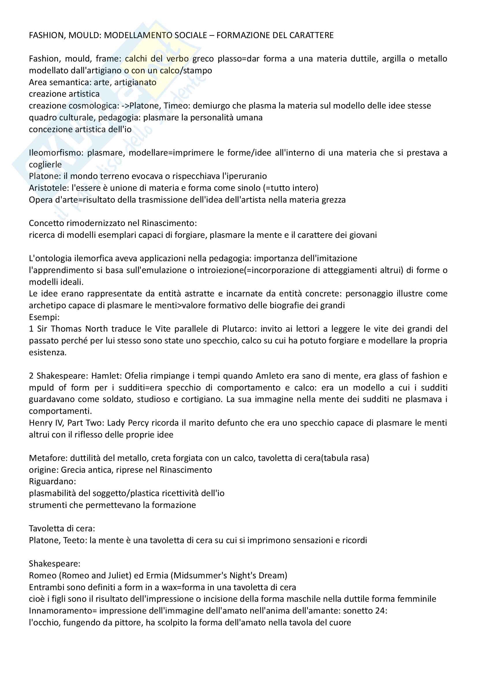 Rinascimento inglese Pag. 1
