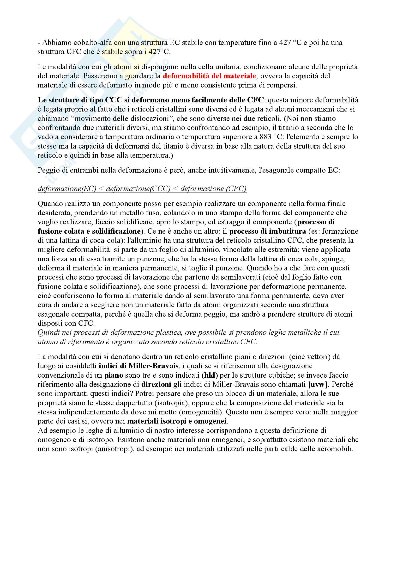 Scienza e tecnologia dei Materiali appunti Pag. 6