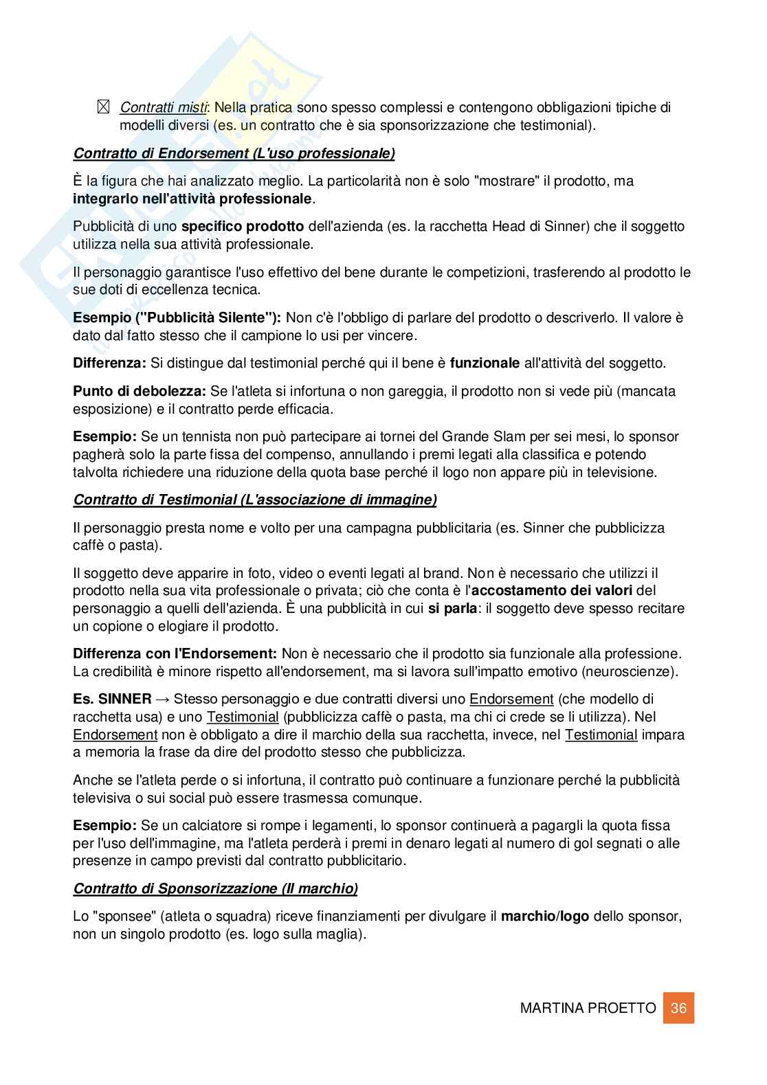 Diritto privato dello sport  Pag. 36