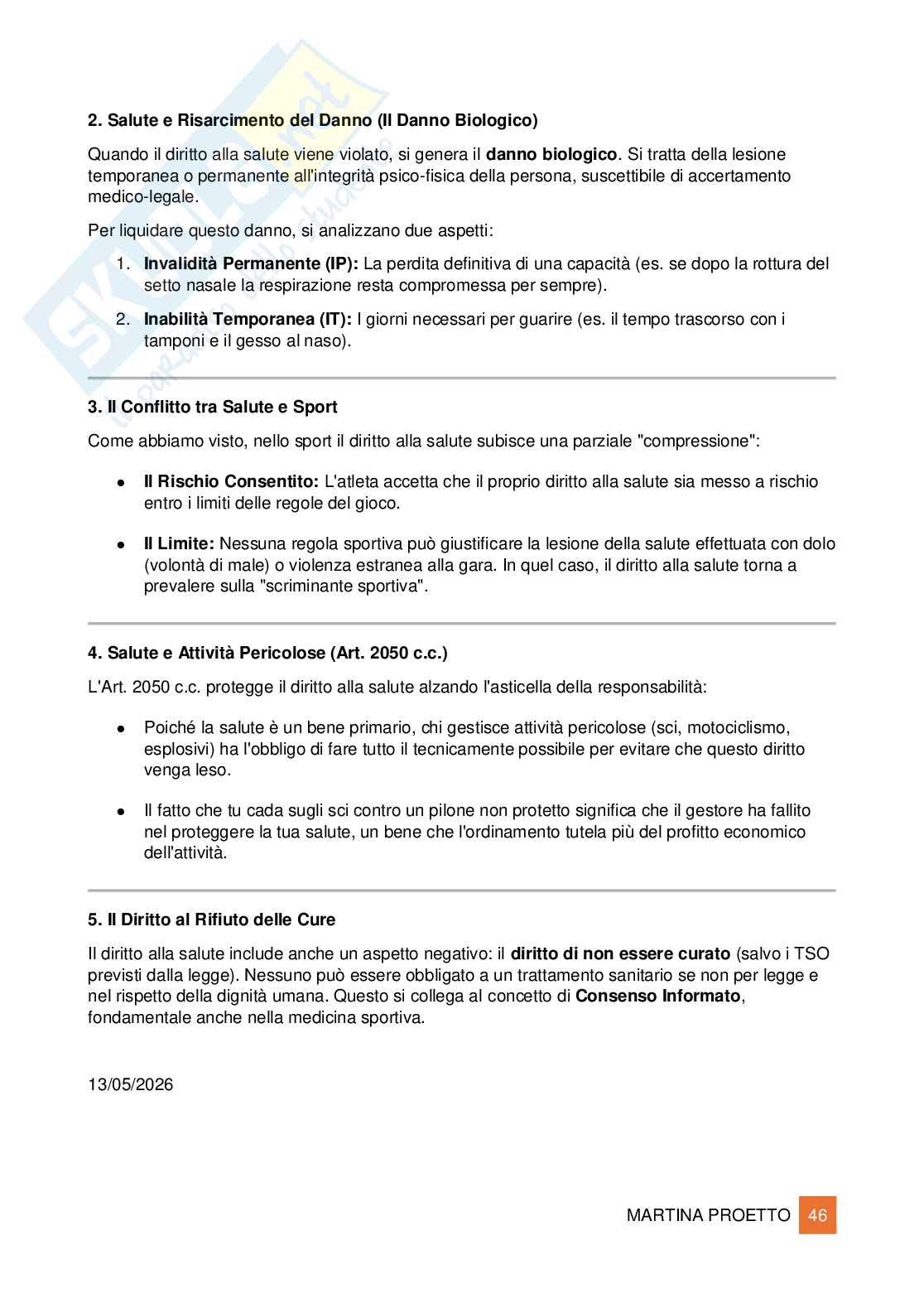 Diritto privato dello sport  Pag. 46