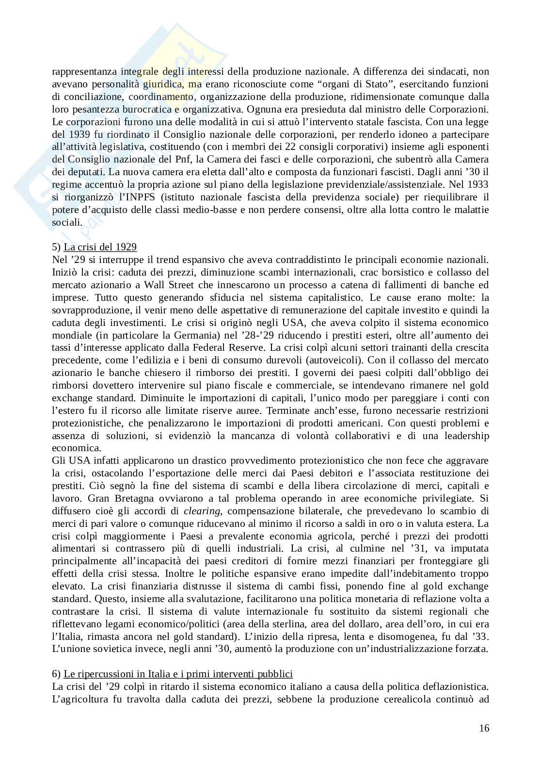 Storia economica Pag. 16