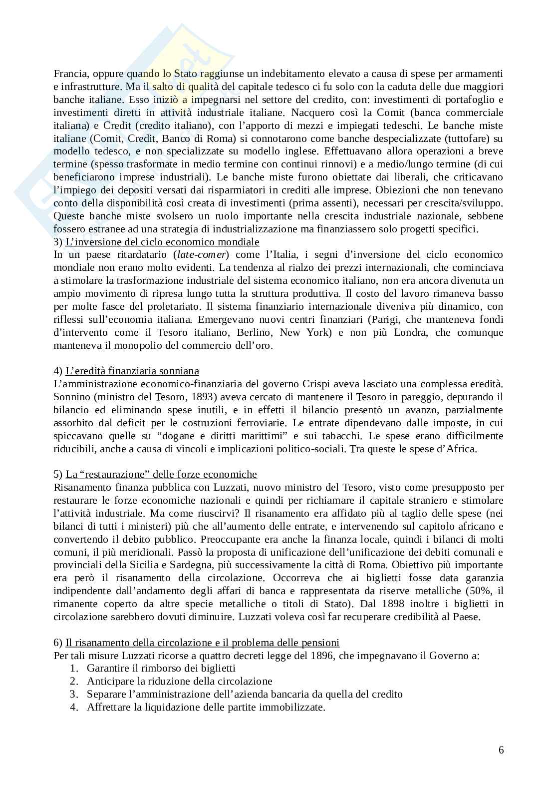 Storia economica Pag. 6