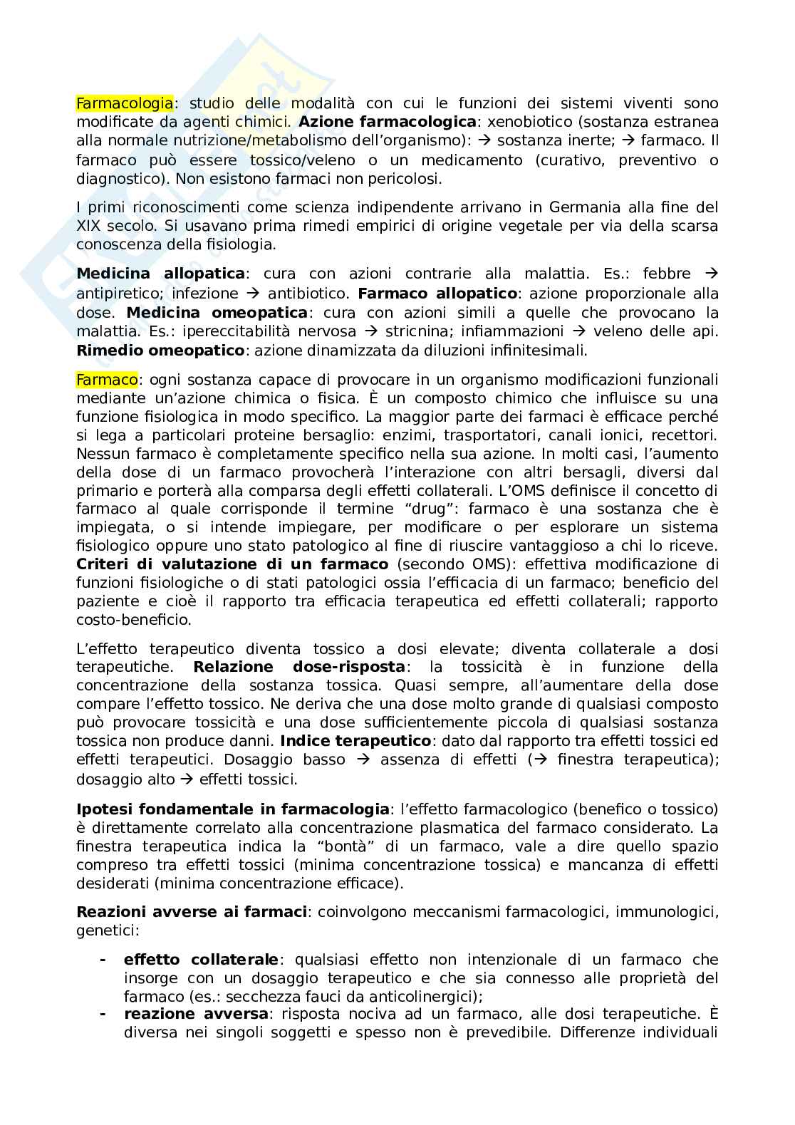 Tossicologia e Doping Pag. 1