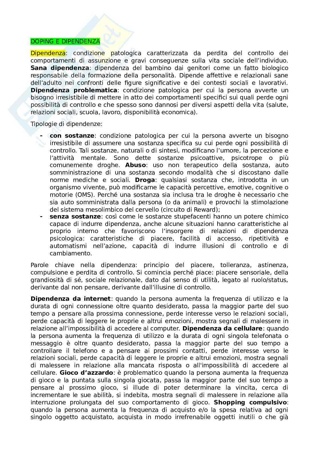 Tossicologia e Doping Pag. 11