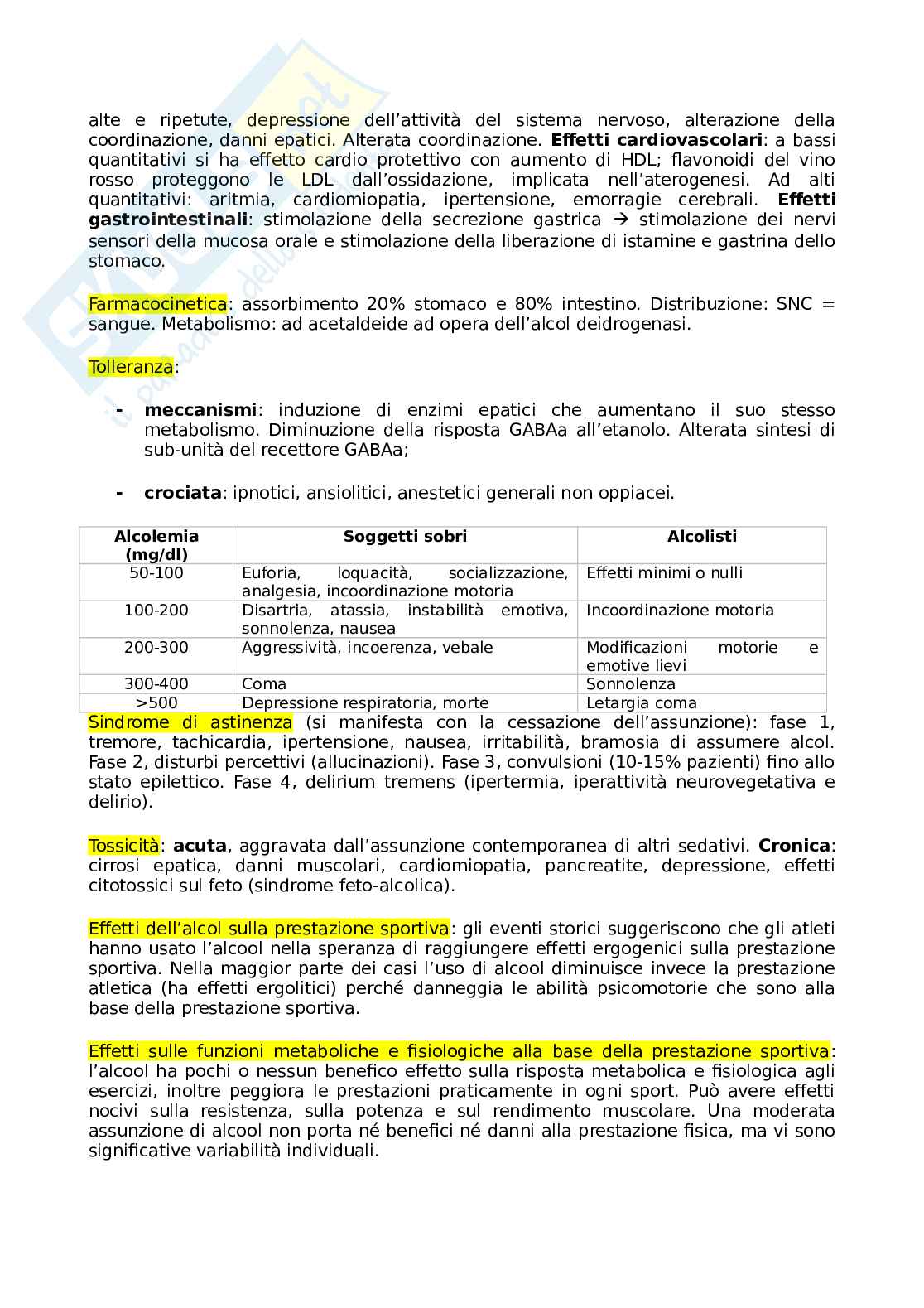 Tossicologia e Doping Pag. 61