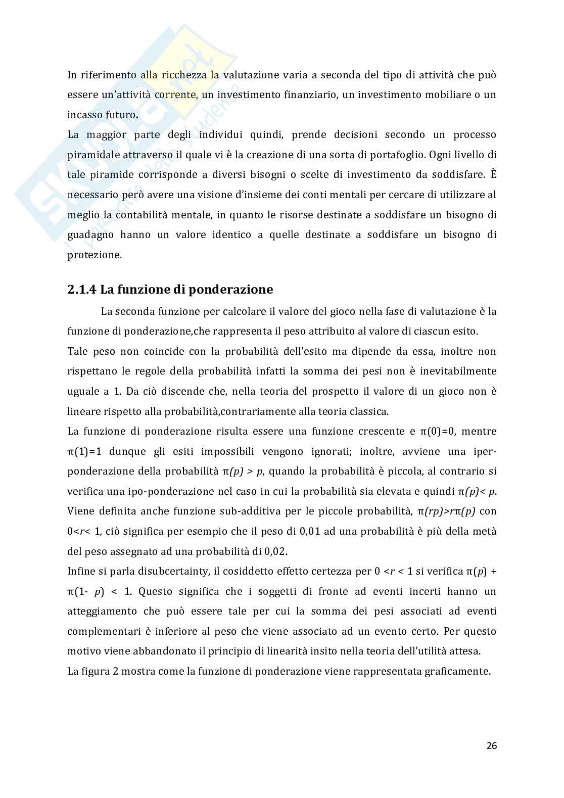Tesi: Errori dei risparmiatori nelle scelte di investimento Pag. 26