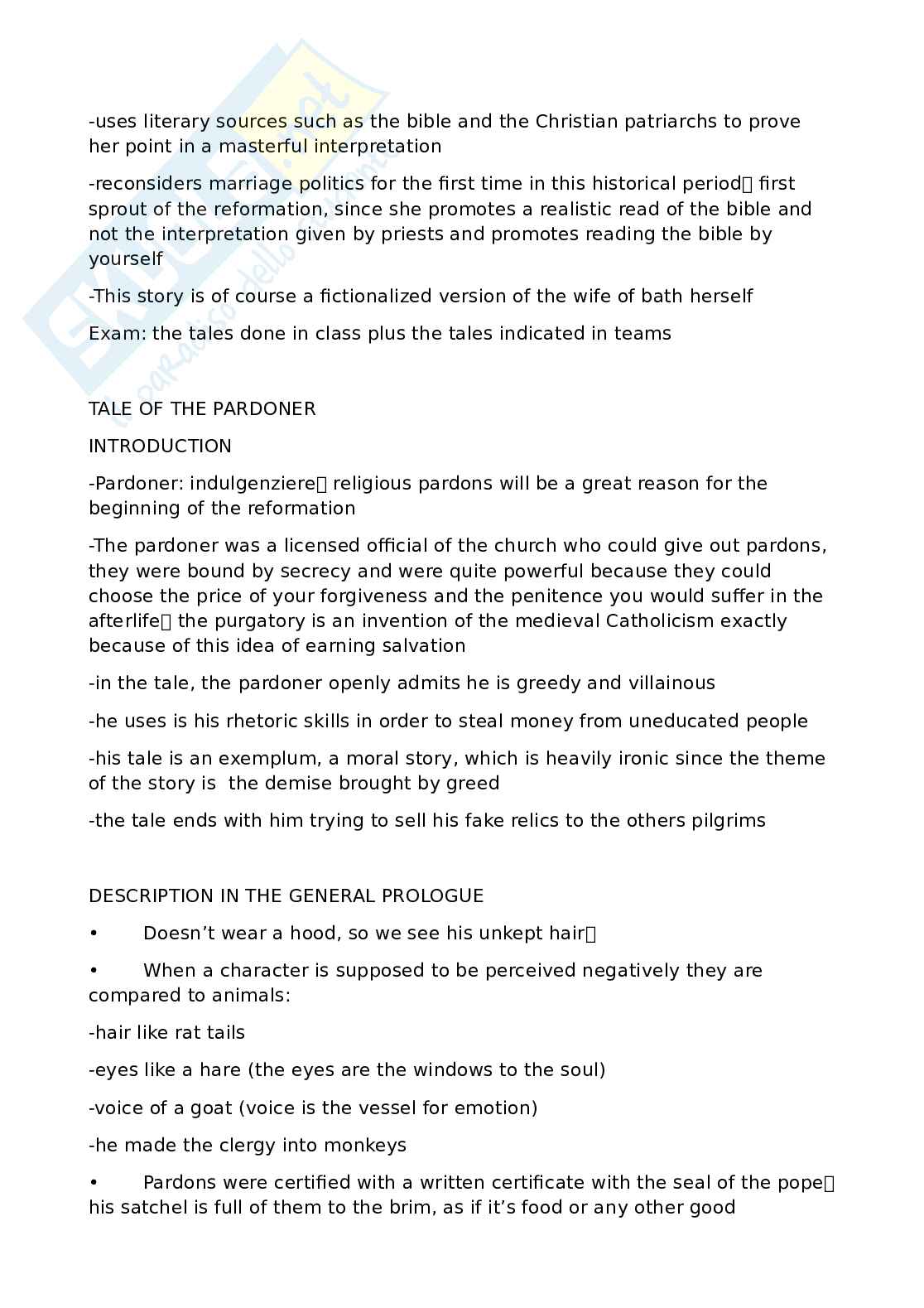 Appunti di Letteratura inglese Pag. 6